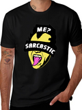 Sarcastic Graphic Tee - Black Novelty Humor T-Shirt
