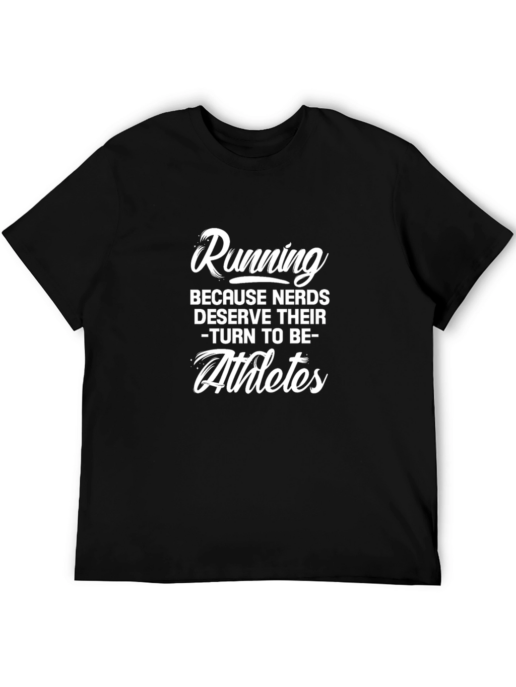 Running Nerds Athlete Black T-Shirt