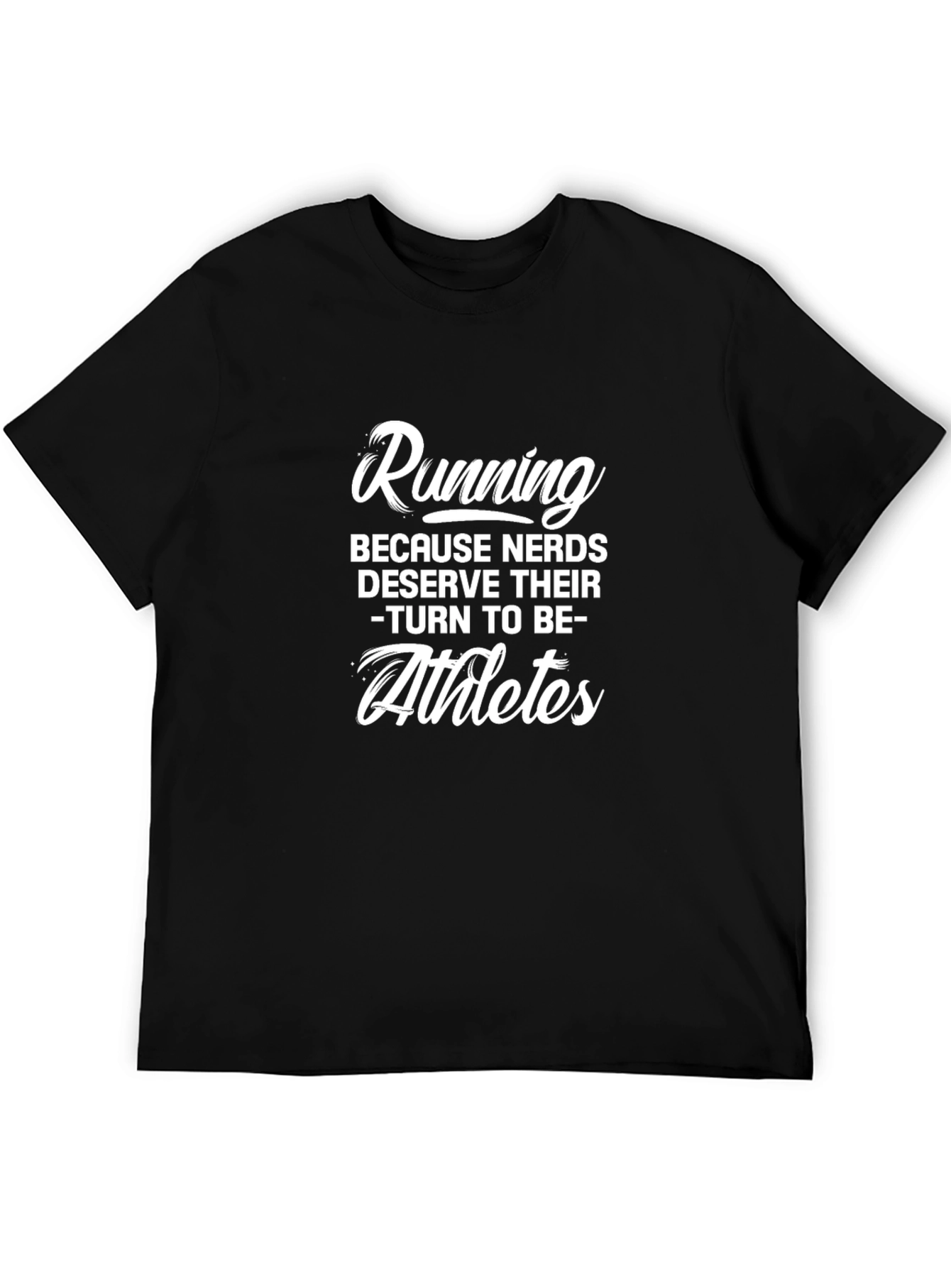 Running Nerds Athlete Black T-Shirt