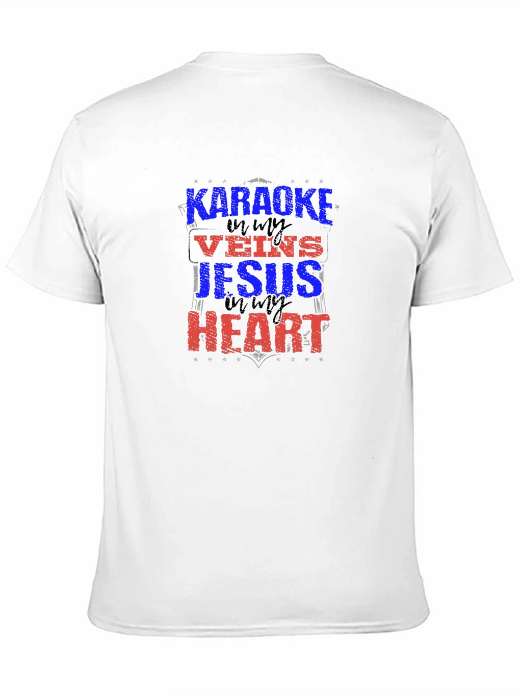 Karaoke Jesus Heart Graphic Tee