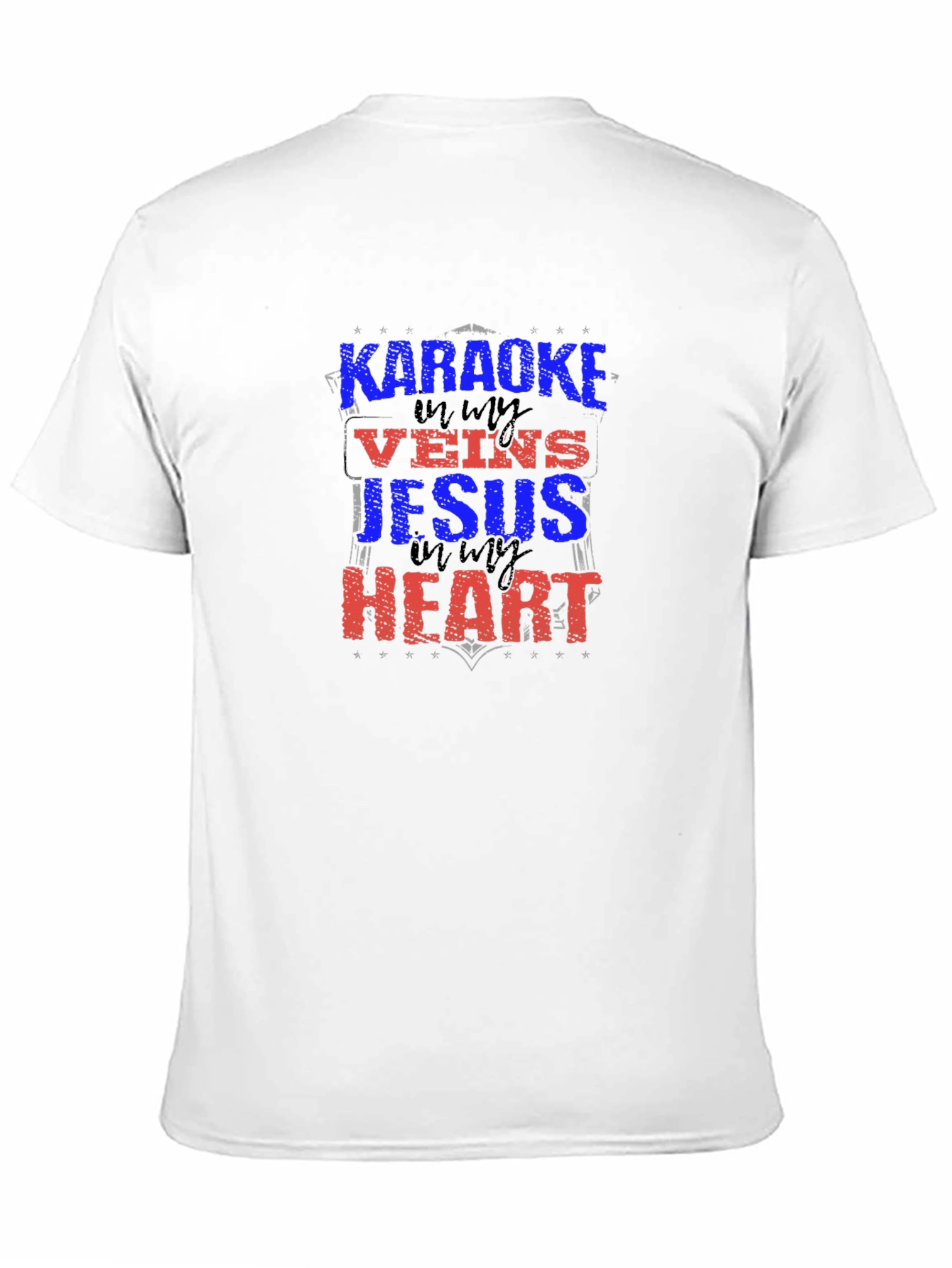 Karaoke Jesus Heart Graphic Tee