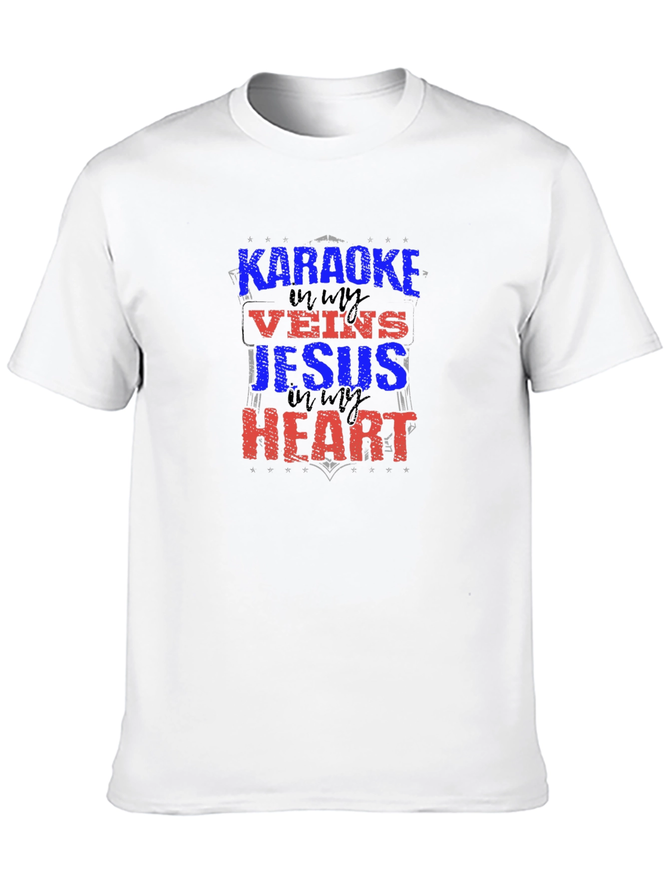 Karaoke Jesus Heart Graphic Tee