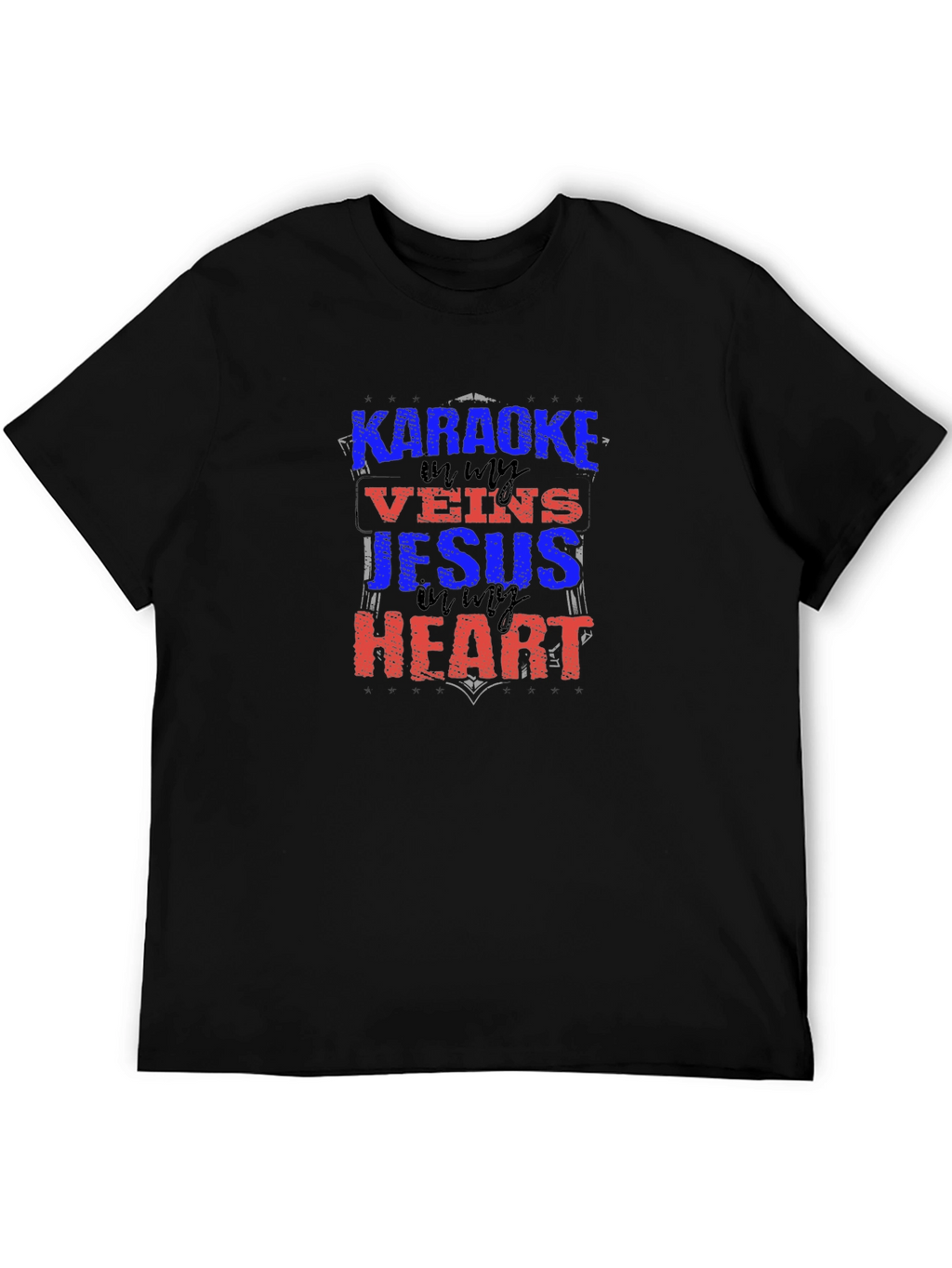 Karaoke Jesus Heart Graphic Tee