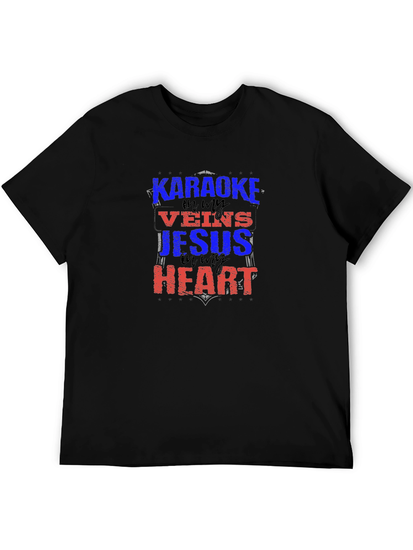 Karaoke Jesus Heart Graphic Tee
