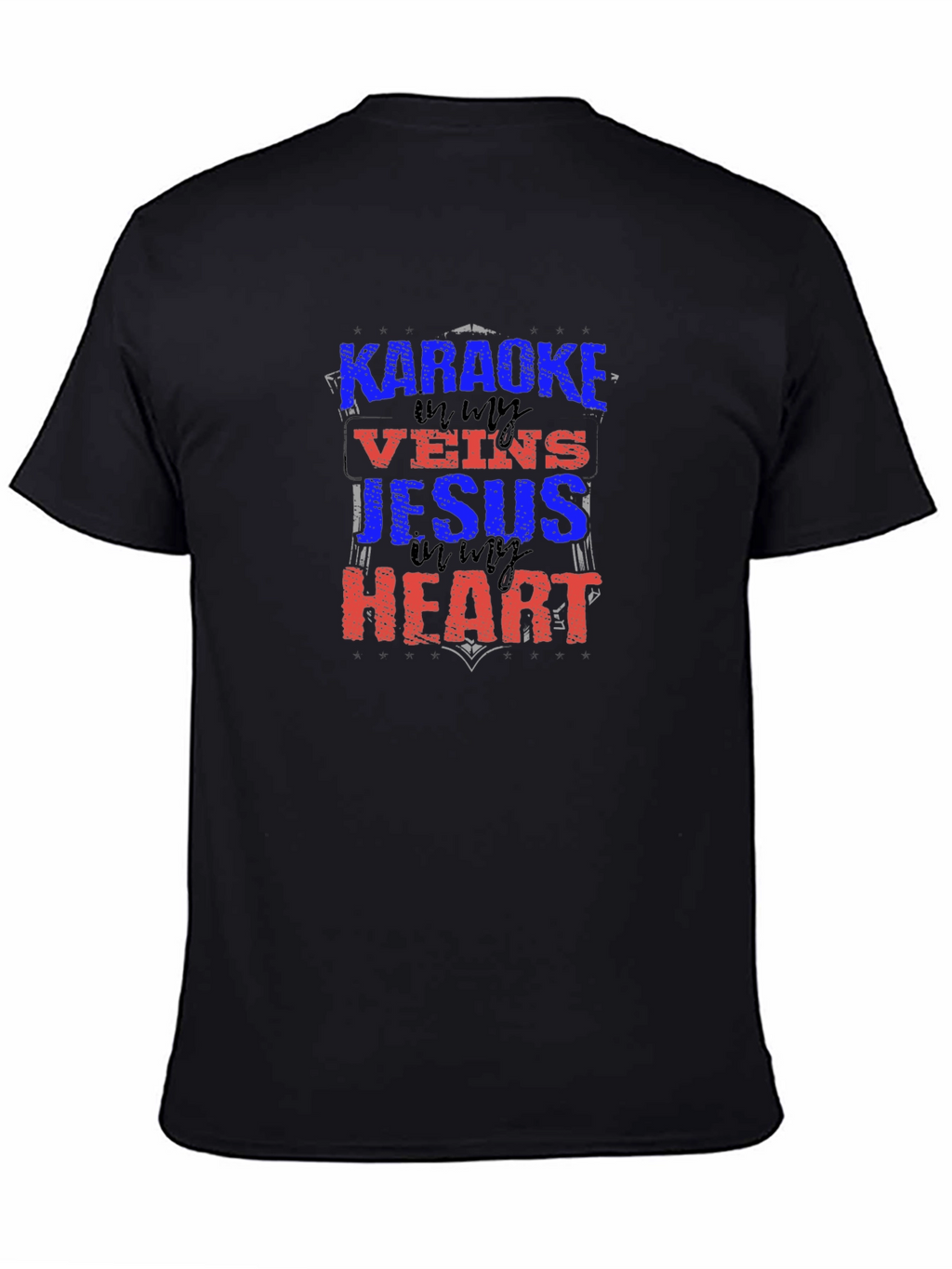 Karaoke Jesus Heart Graphic Tee