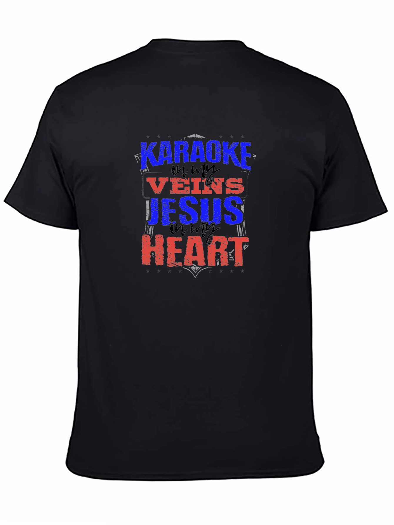 Karaoke Jesus Heart Graphic Tee