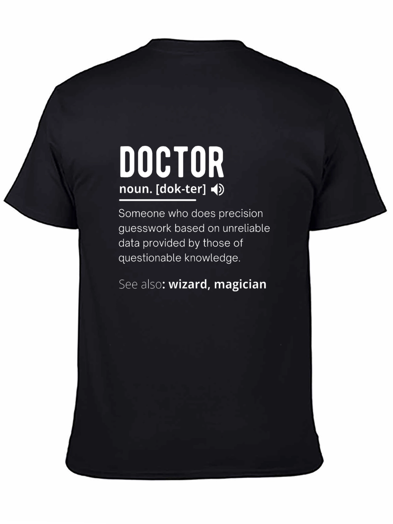Doctor Definition Black T-Shirt
