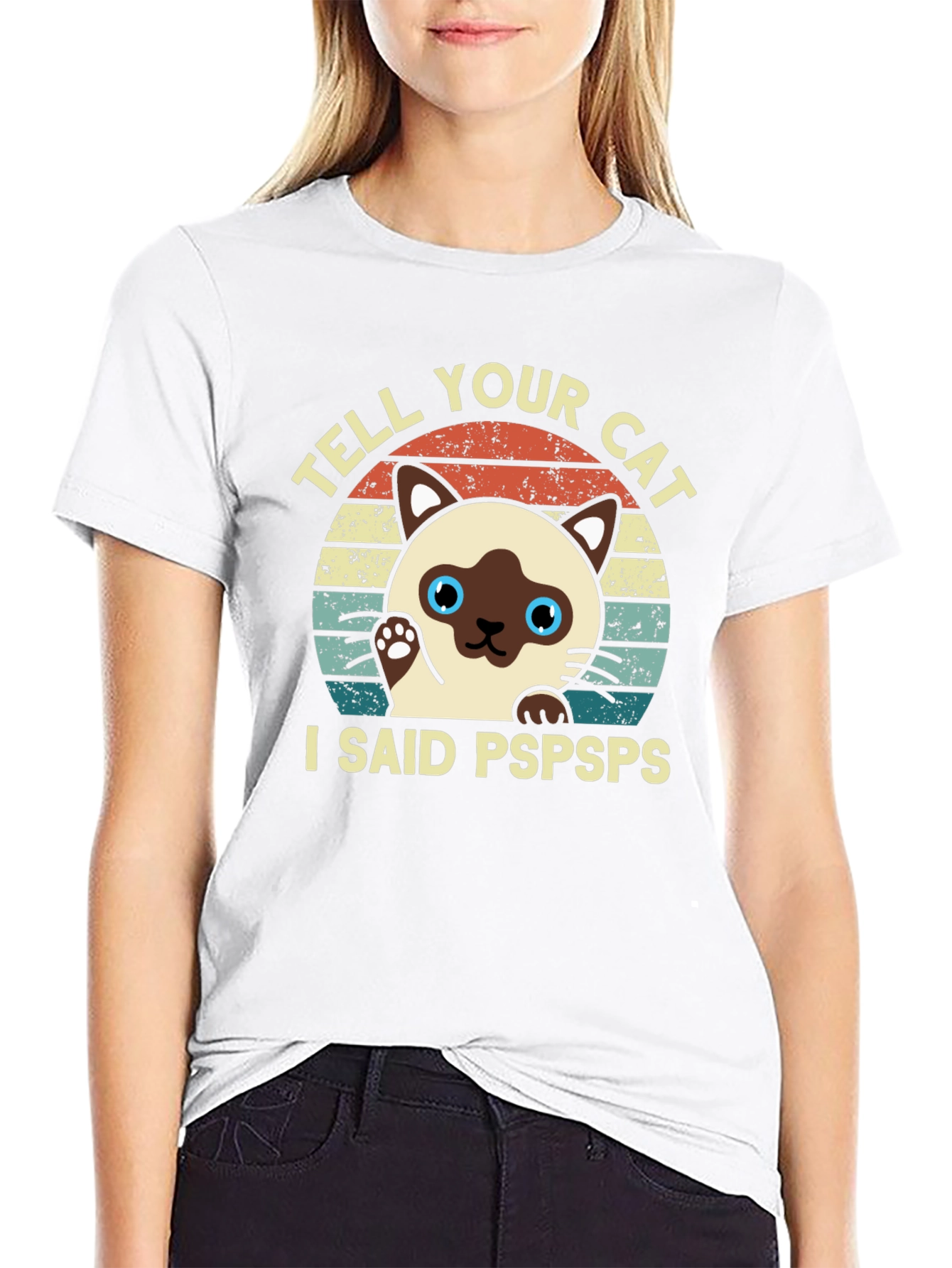 Tell Your Cat I Said Pspsps Black T-Shirt