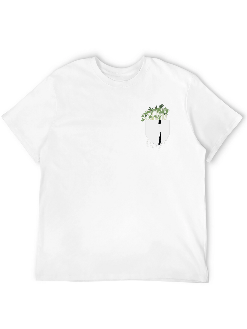 Plant Pocket Black Tee