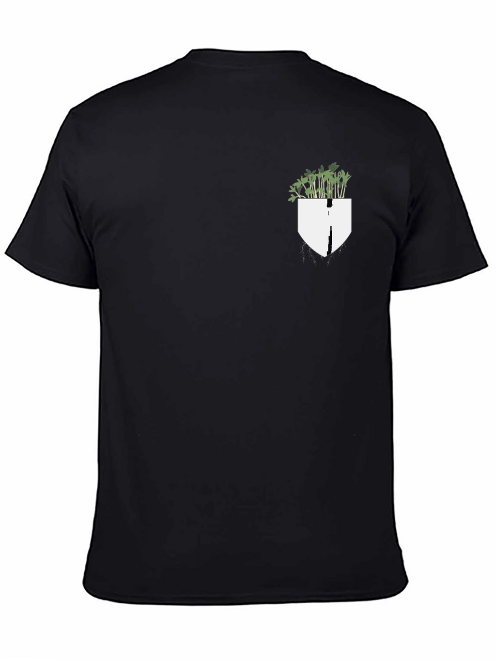 Plant Pocket Black Tee