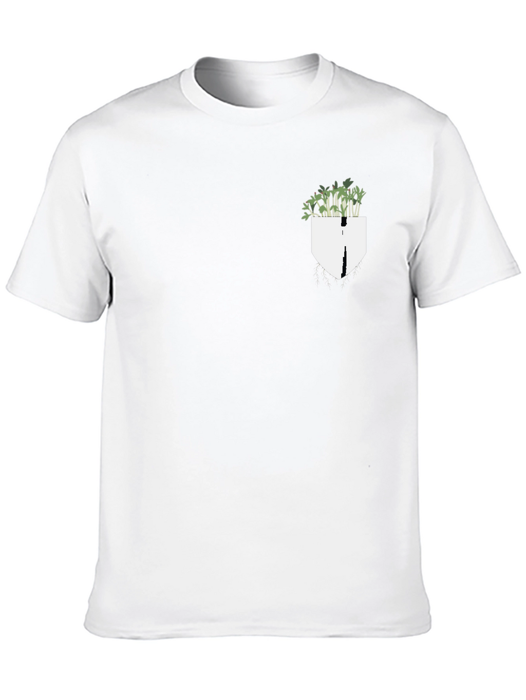 Plant Pocket Black Tee