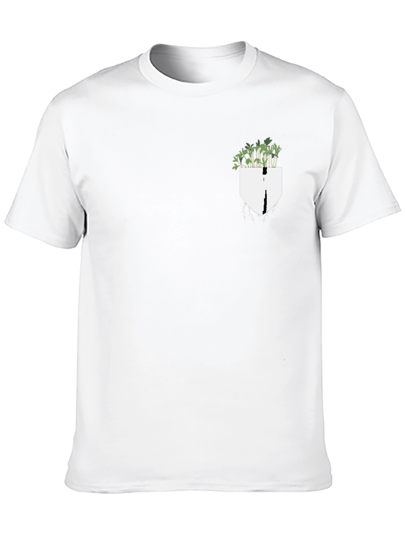 Plant Pocket Black Tee