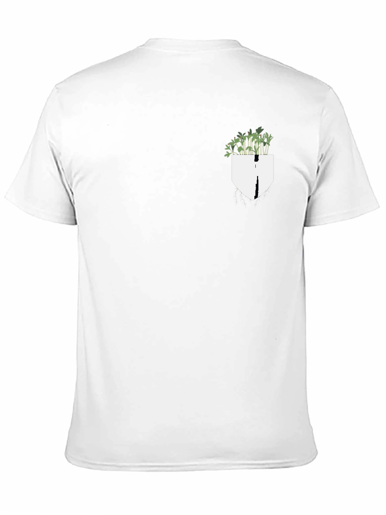 Plant Pocket Black Tee