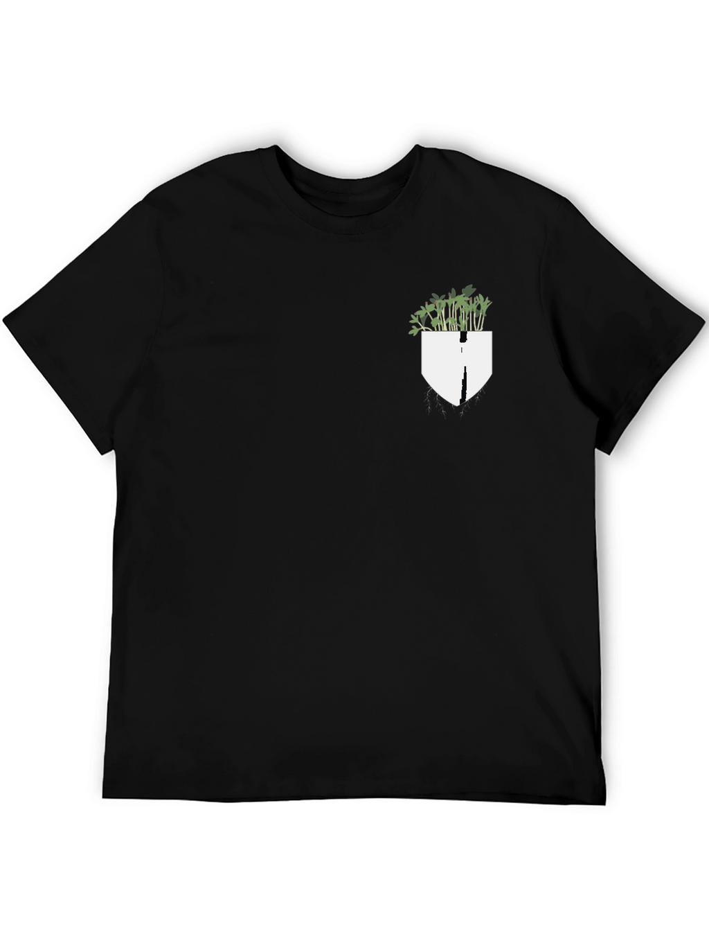 Plant Pocket Black Tee