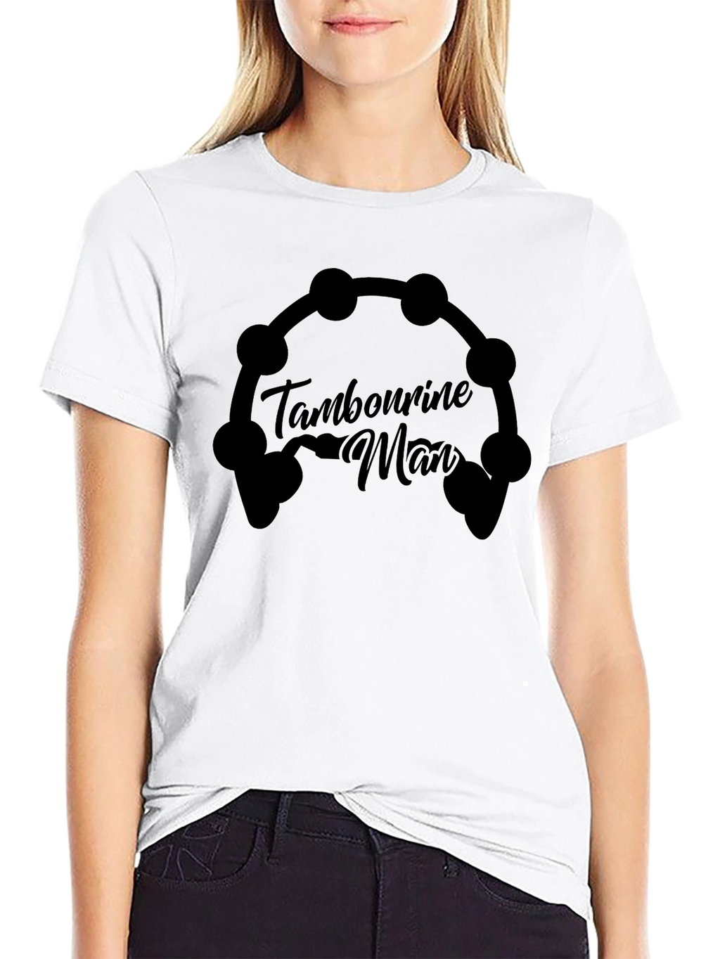 Tambourine Man Graphic Tee - Music Lovers Shirt