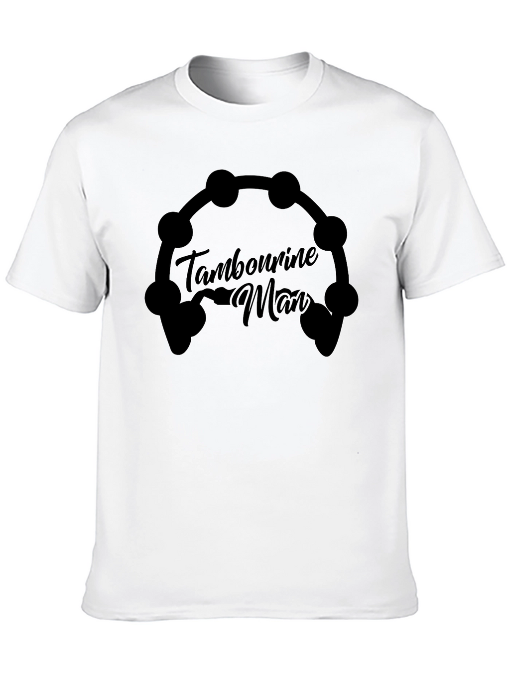 Tambourine Man Graphic Tee - Music Lovers Shirt