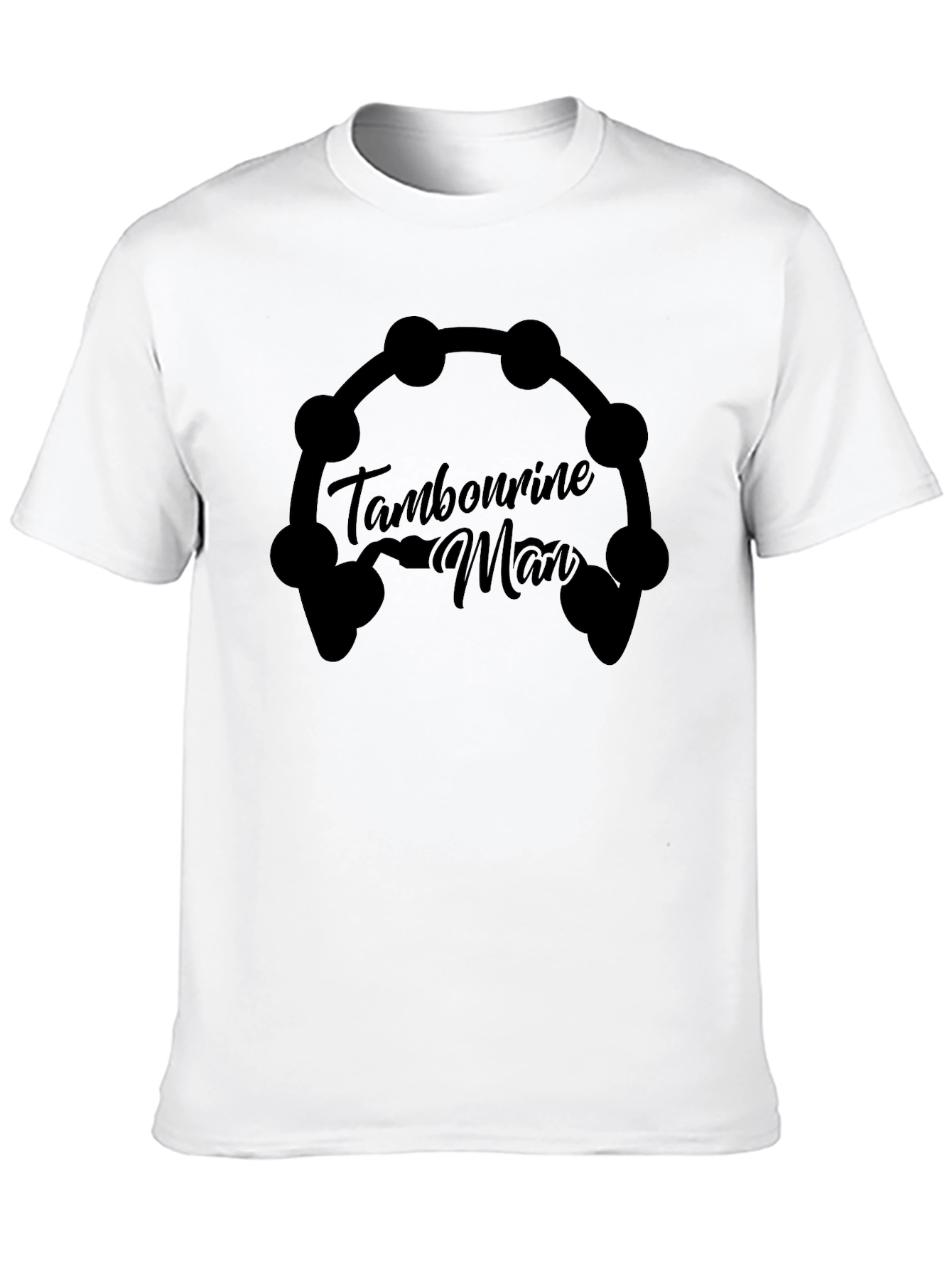 Tambourine Man Graphic Tee - Music Lovers Shirt
