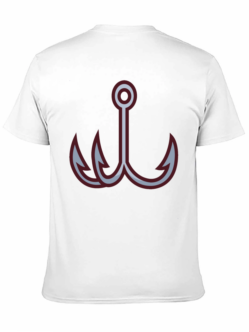 Black Fishing Hook Graphic Tee