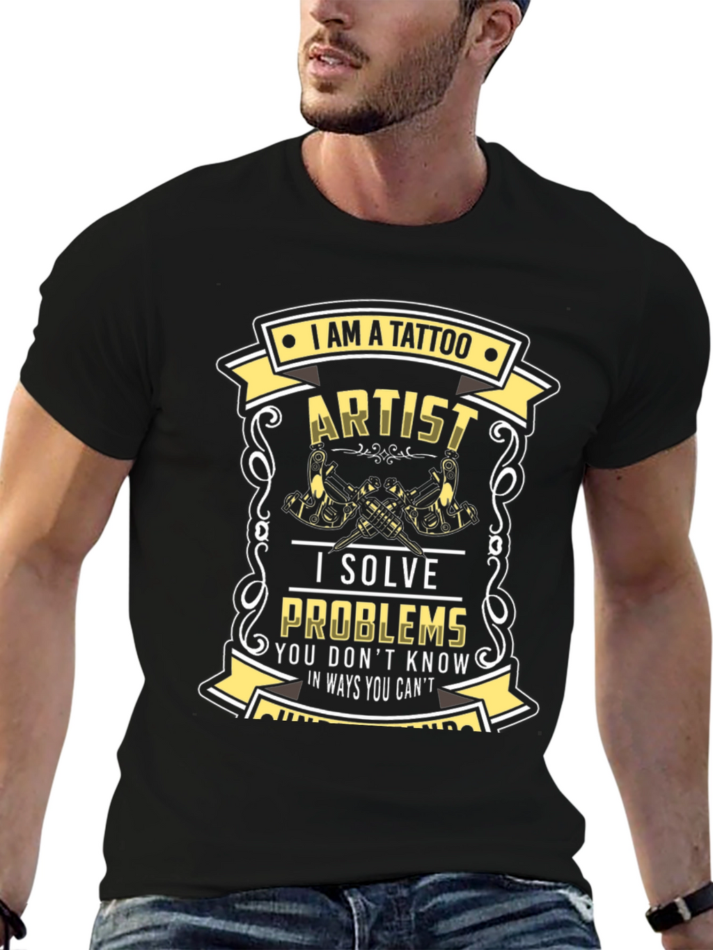Tattoo Artist Graphic T-Shirt - Solve Problems Design
