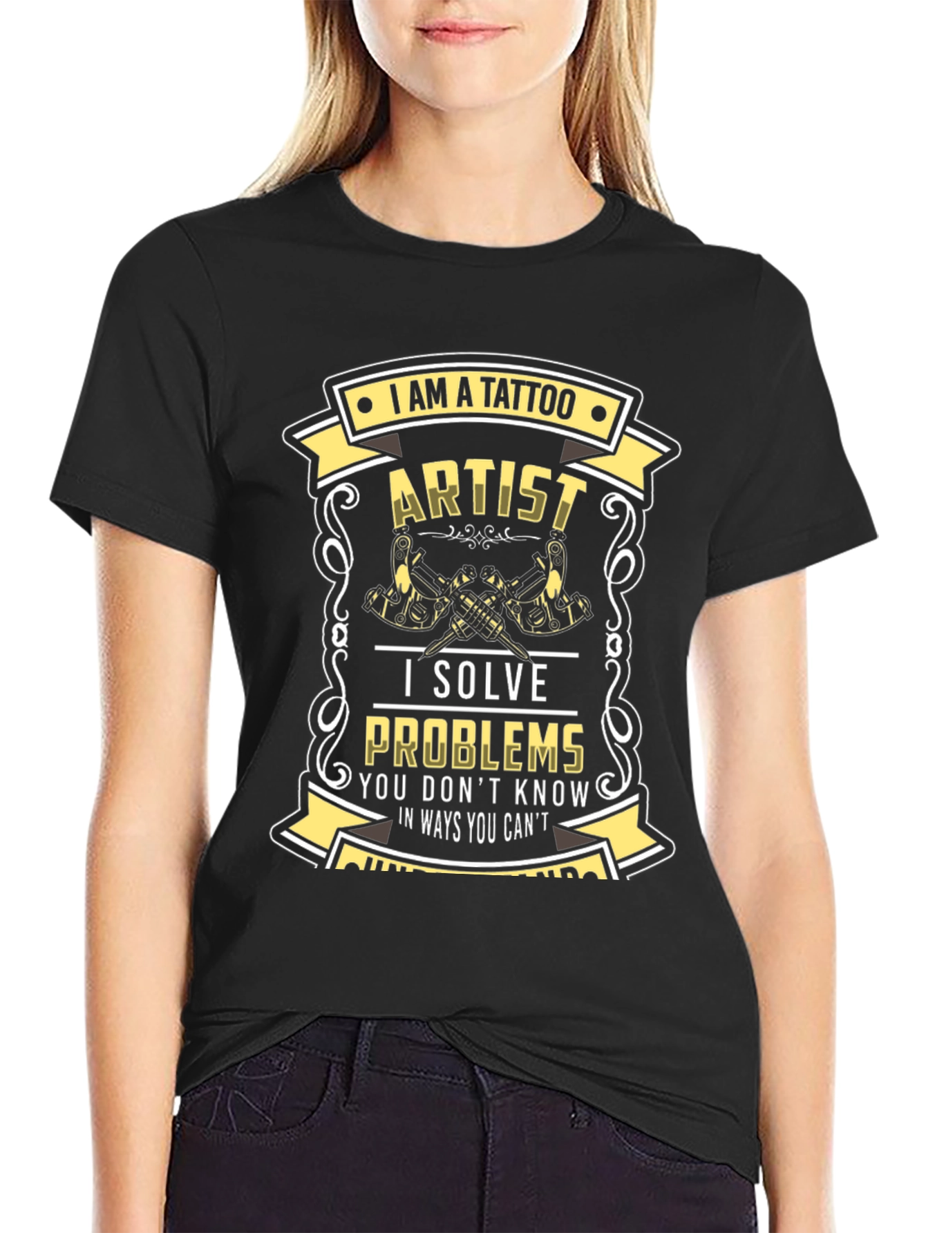 Tattoo Artist Graphic T-Shirt - Solve Problems Design
