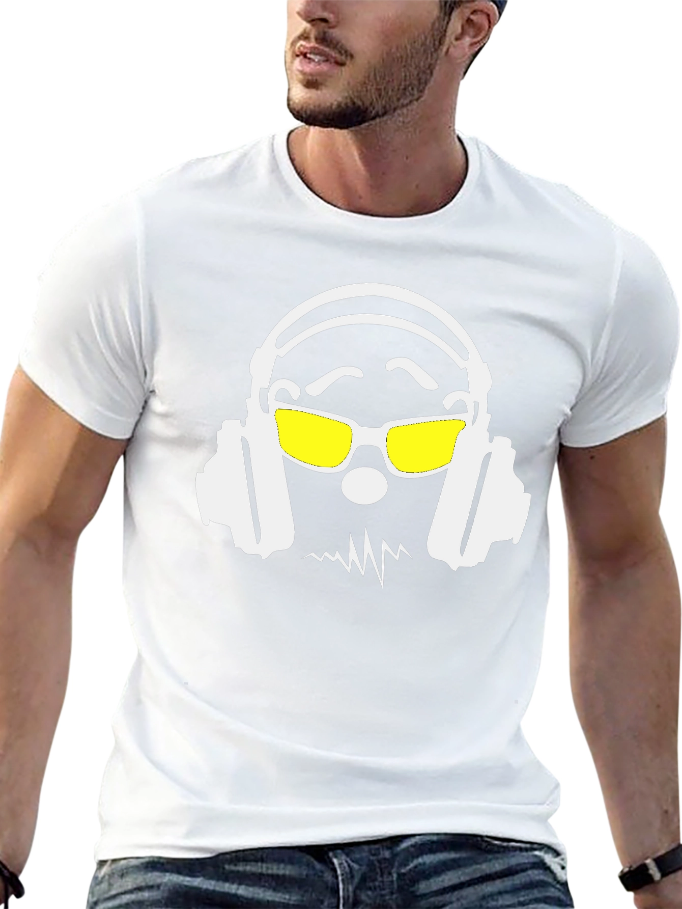 DJ Dude Graphic Tee - Cool Headphone Design