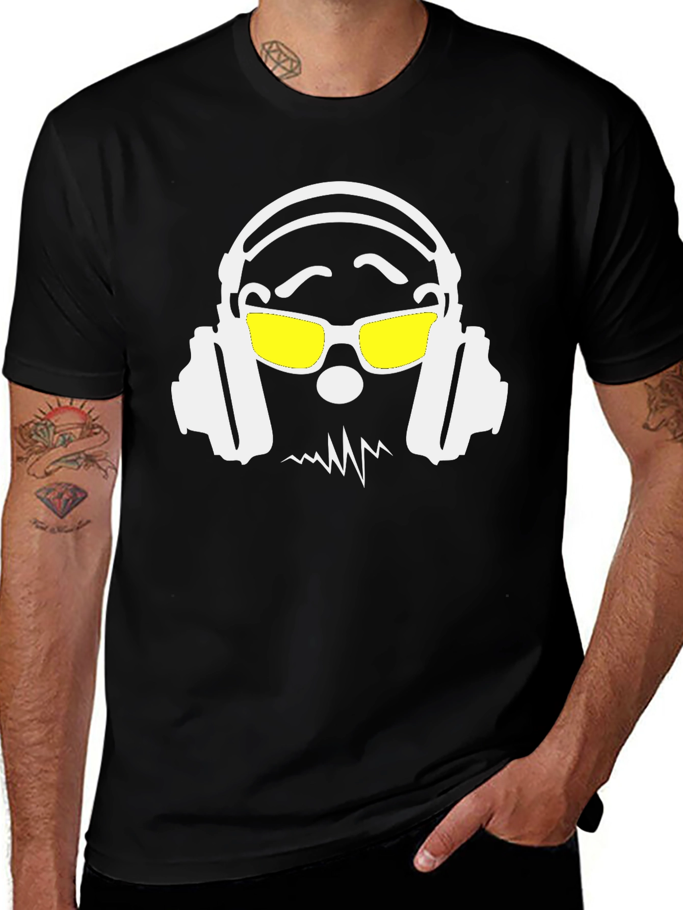 DJ Dude Graphic Tee - Cool Headphone Design