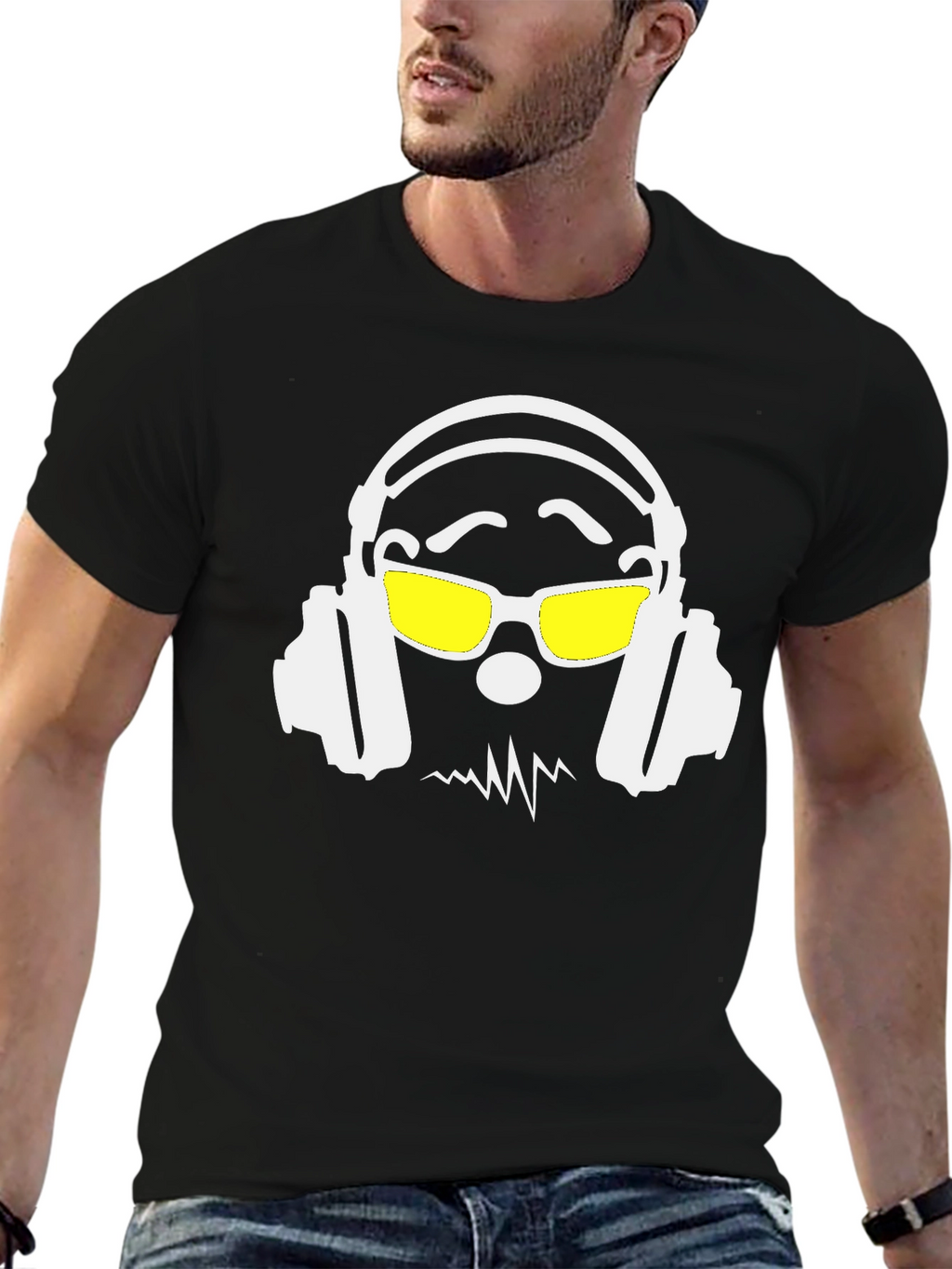 DJ Dude Graphic Tee - Cool Headphone Design