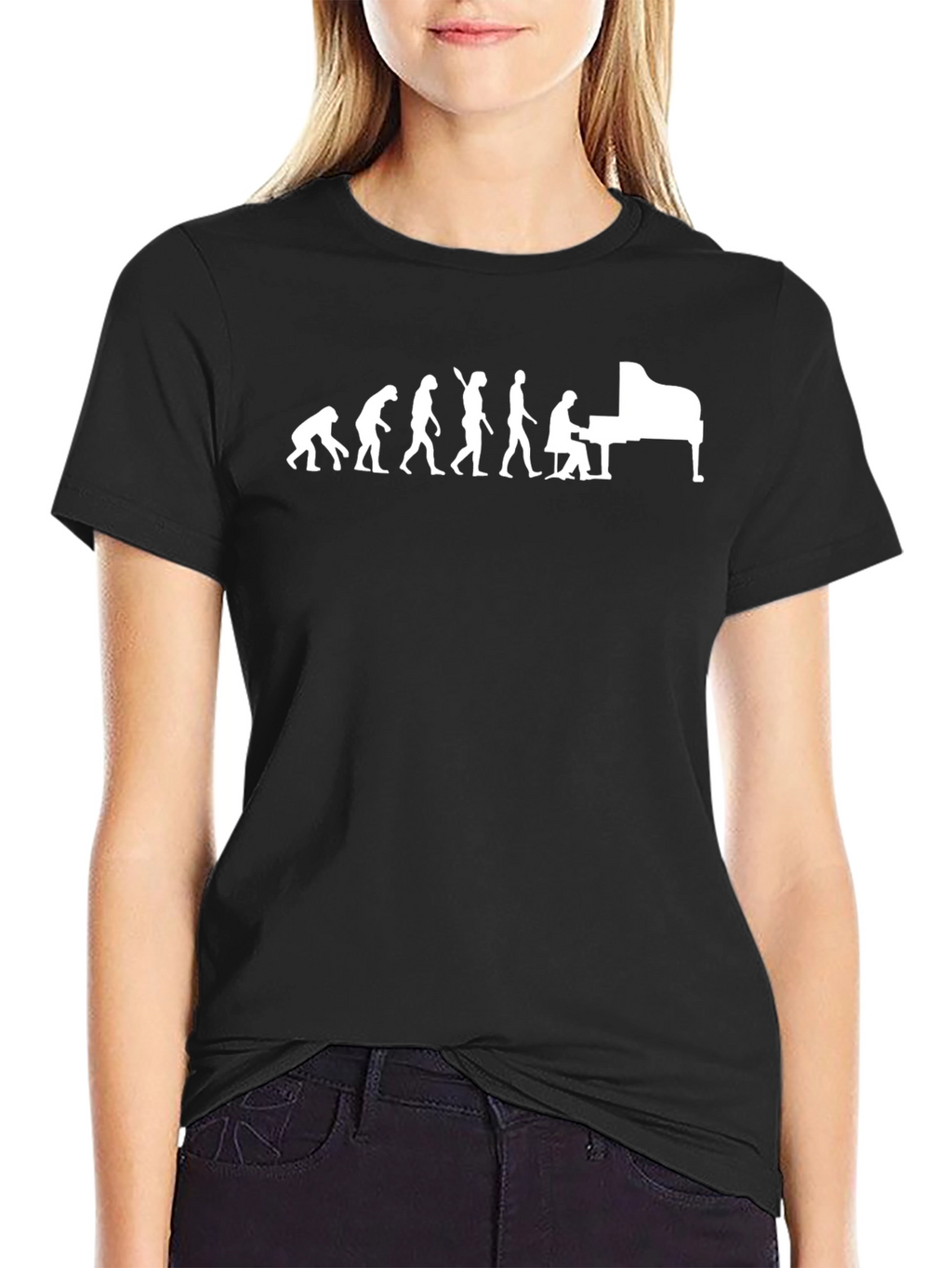 Evolution of Piano T-Shirt - Black