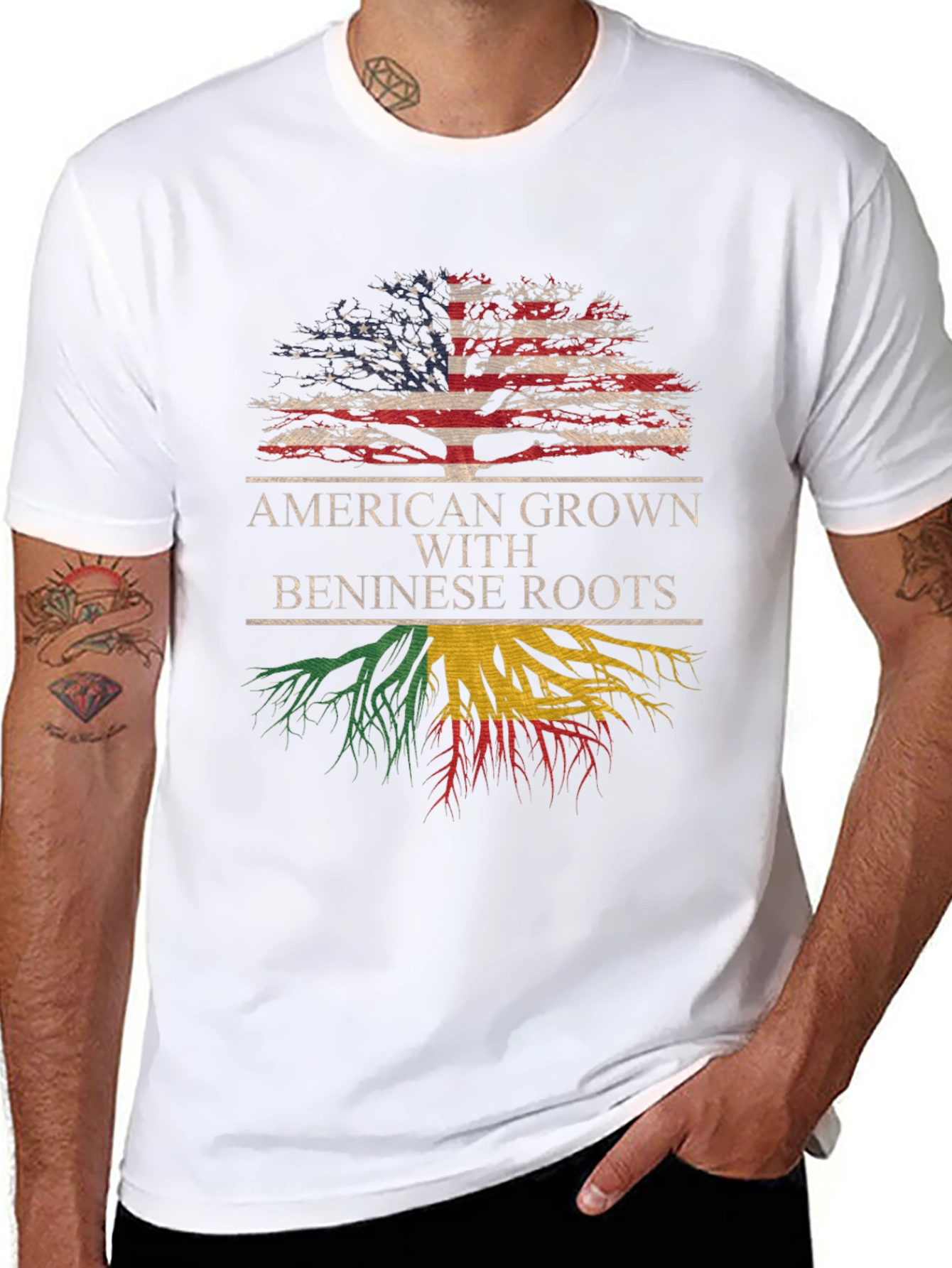 American Grown Beninese Roots T-Shirt