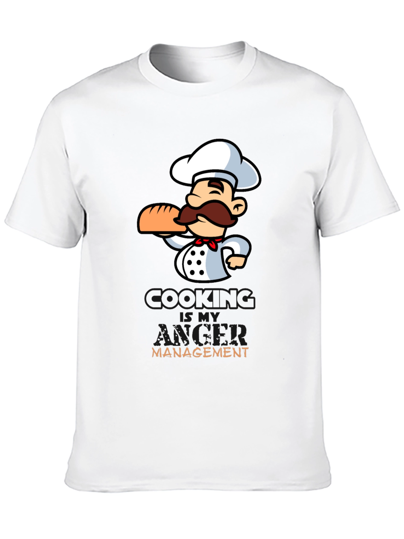 Chef Cartoon Graphic T-Shirt - Cooking Management