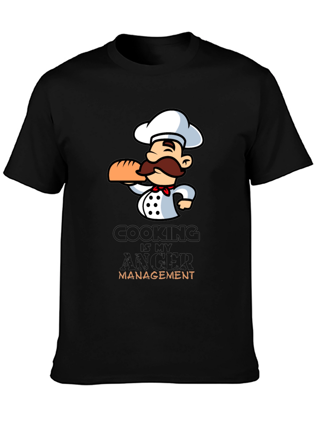 Chef Cartoon Graphic T-Shirt - Cooking Management