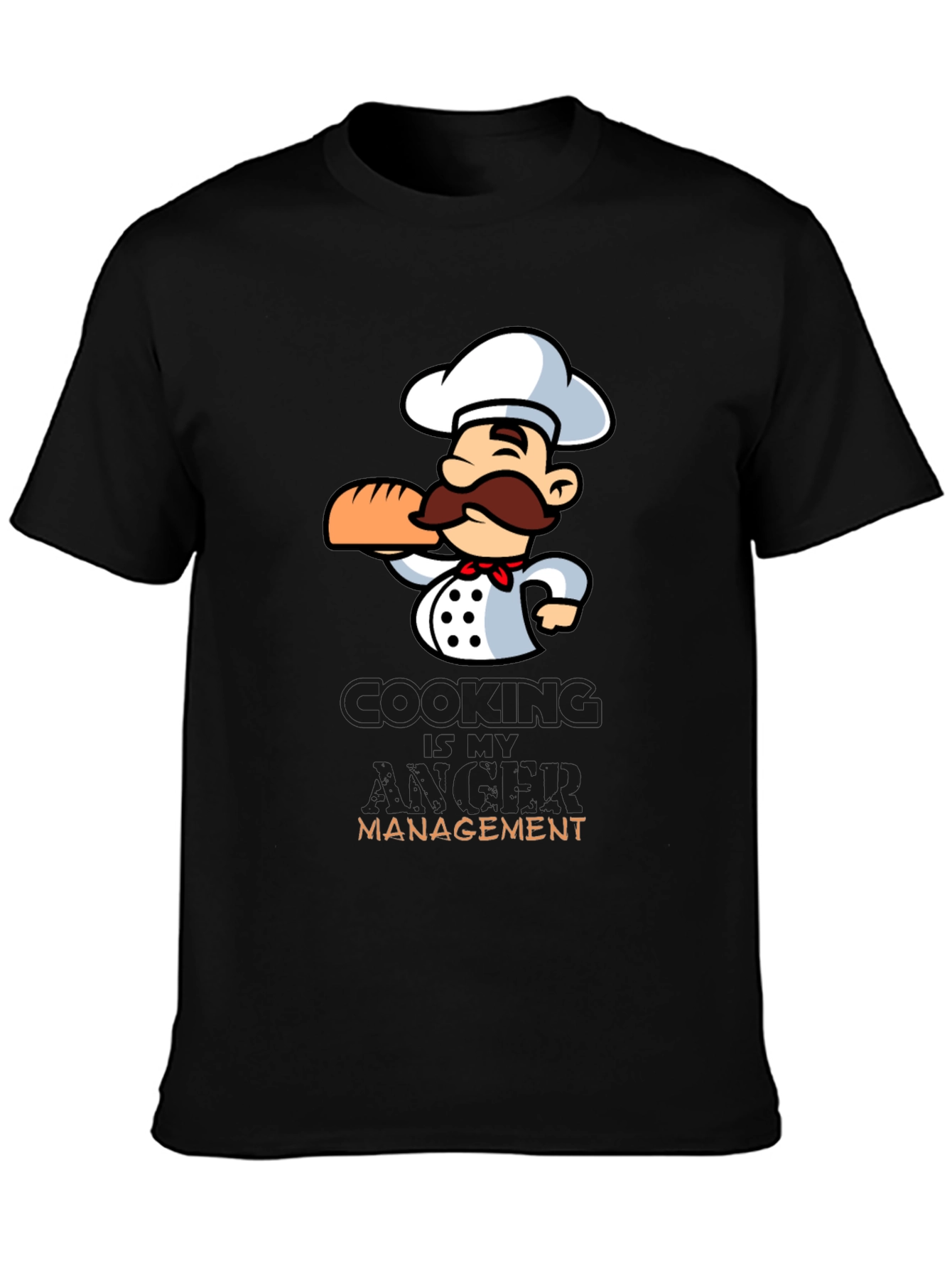 Chef Cartoon Graphic T-Shirt - Cooking Management