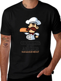 Chef Cartoon Graphic T-Shirt - Cooking Management
