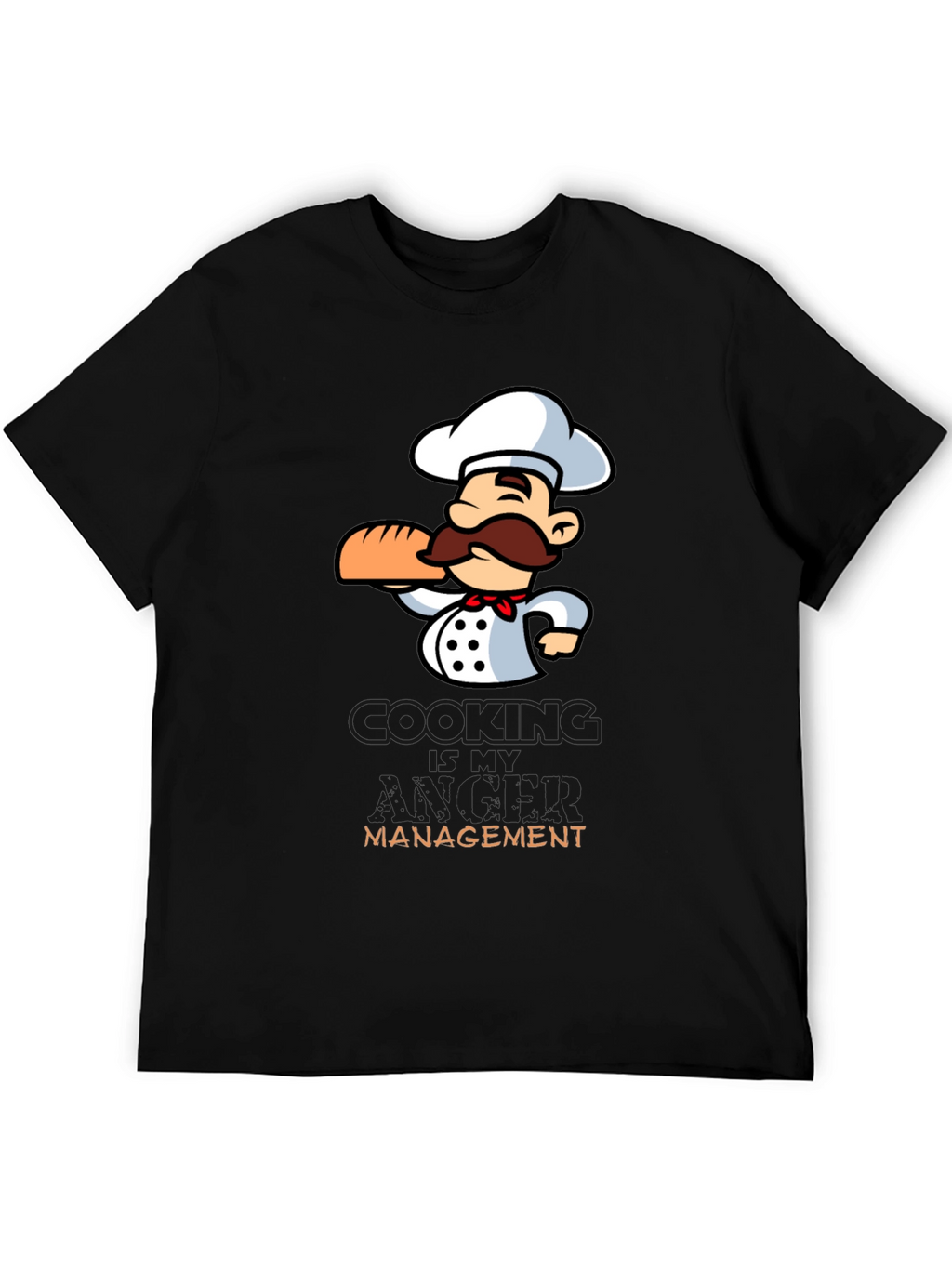 Chef Cartoon Graphic T-Shirt - Cooking Management