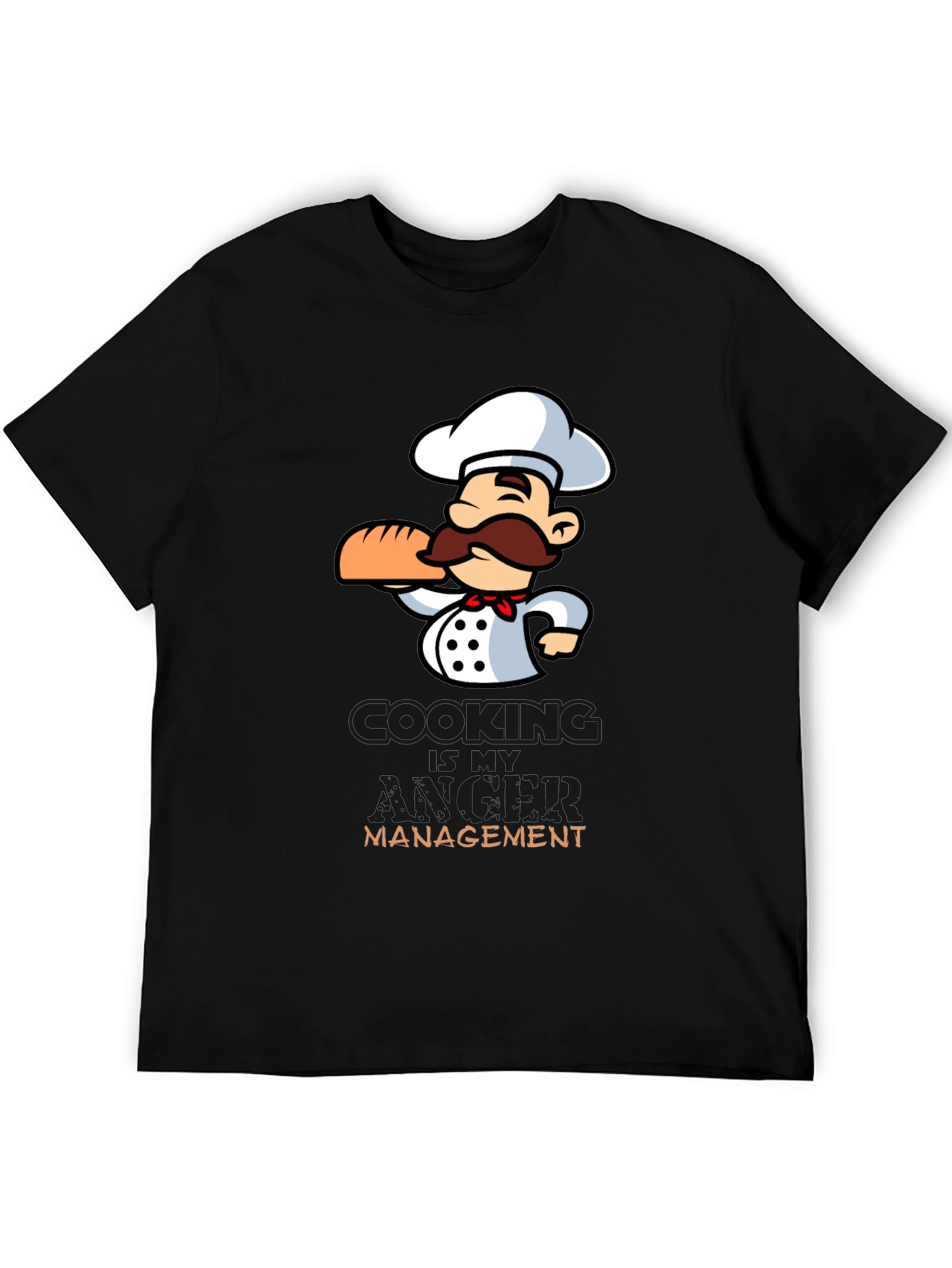 Chef Cartoon Graphic T-Shirt - Cooking Management