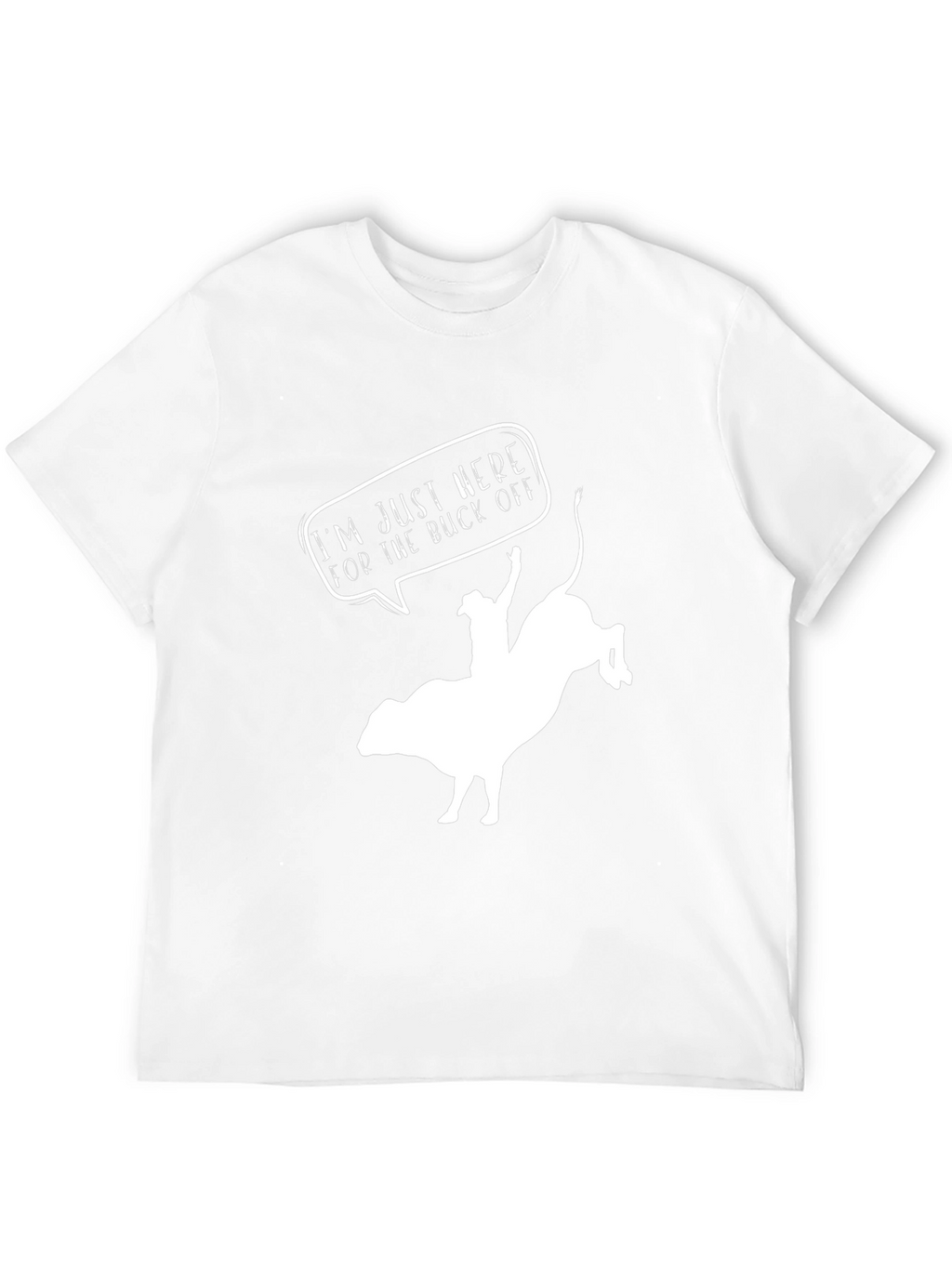 Buck Off Rodeo Graphic Tee - Black Cotton T-Shirt