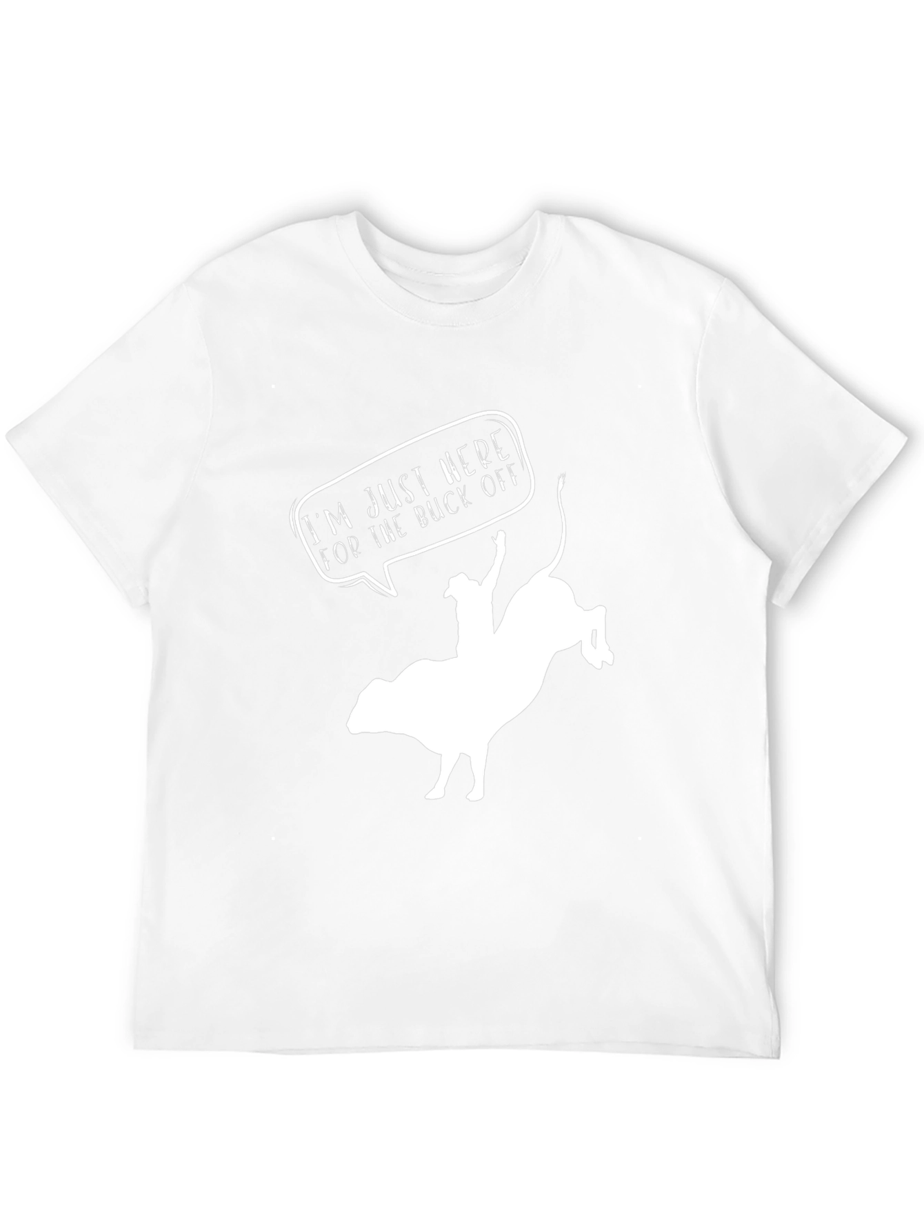 Buck Off Rodeo Graphic Tee - Black Cotton T-Shirt