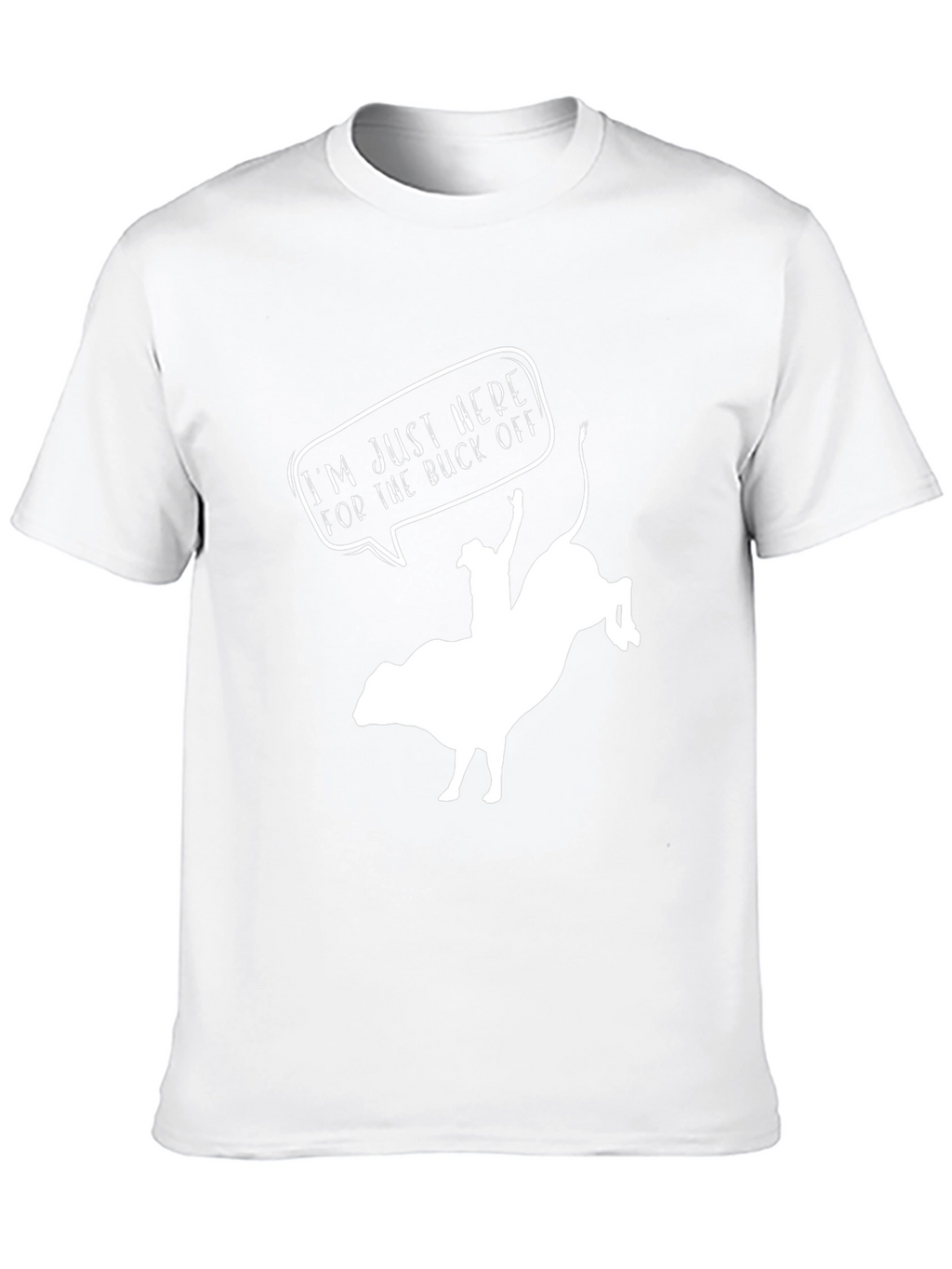 Buck Off Rodeo Graphic Tee - Black Cotton T-Shirt