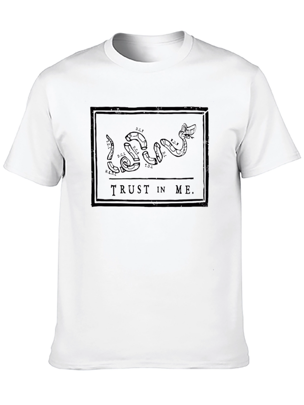 Trust in Me Snake Graphic Black T-Shirt