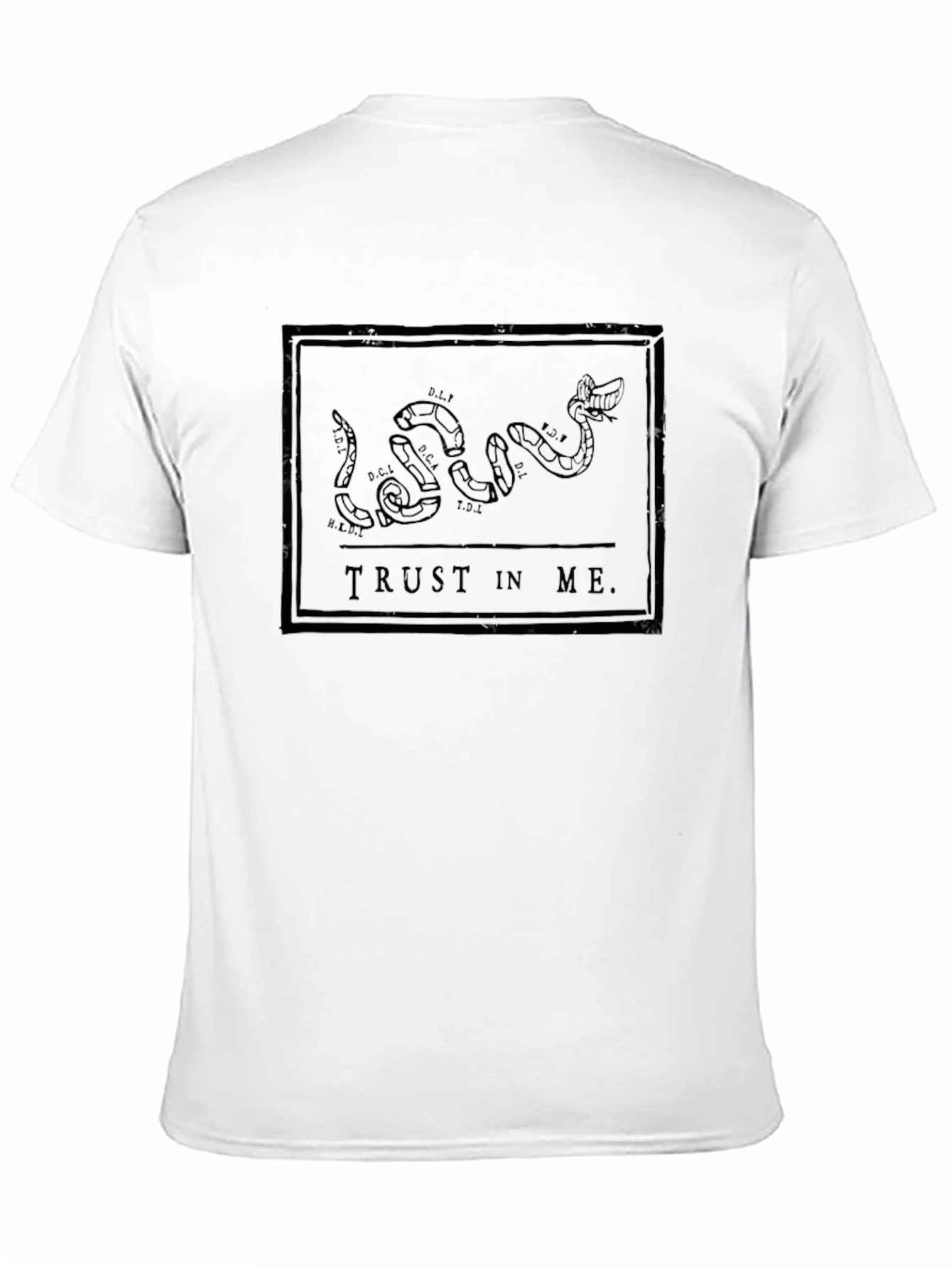 Trust in Me Snake Graphic Black T-Shirt