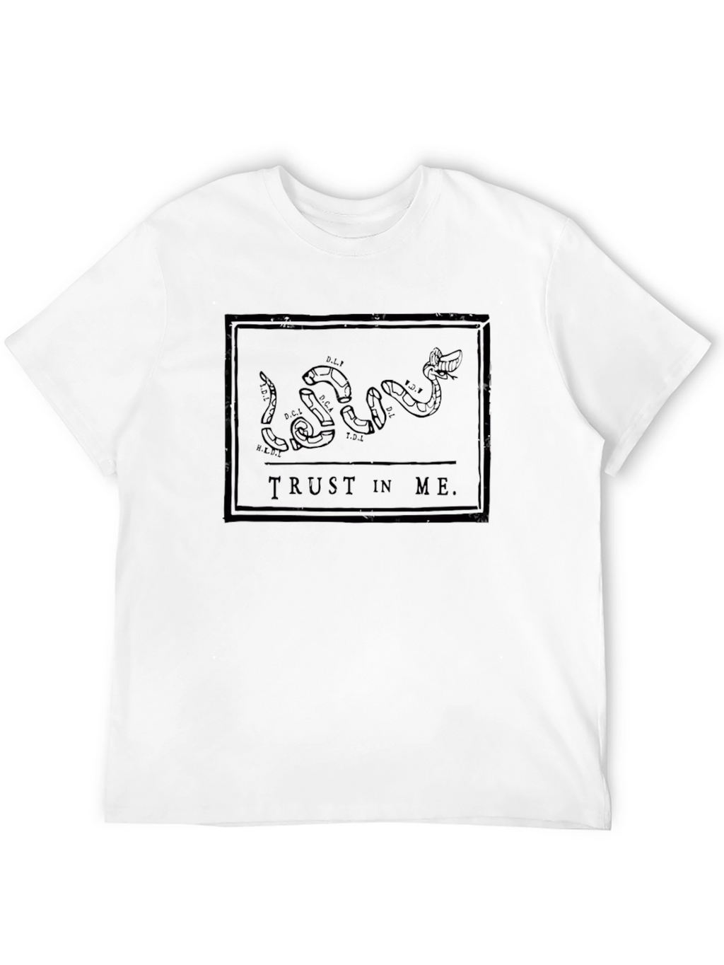 Trust in Me Snake Graphic Black T-Shirt