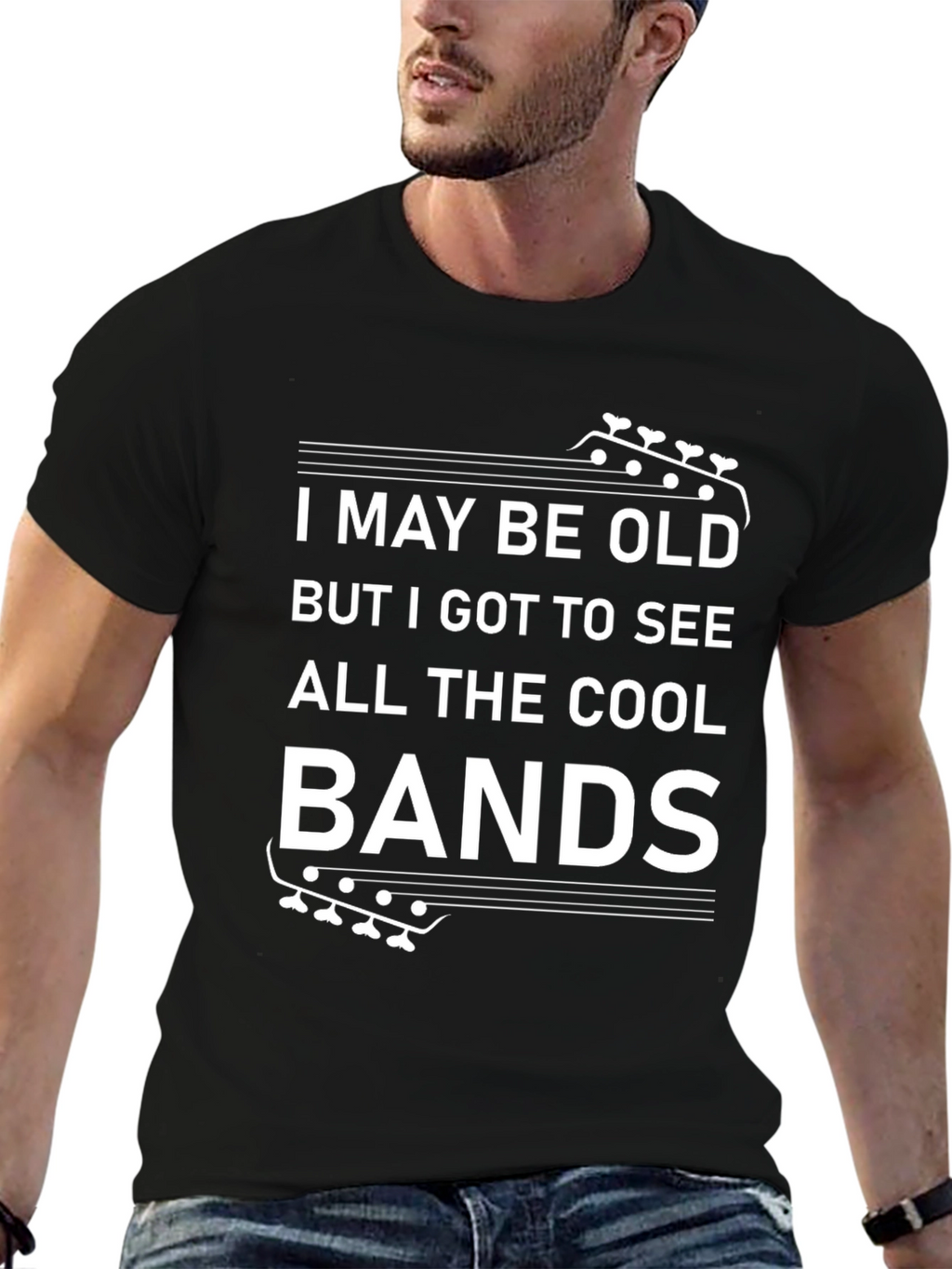 I May Be Old Cool Bands Graphic T-Shirt