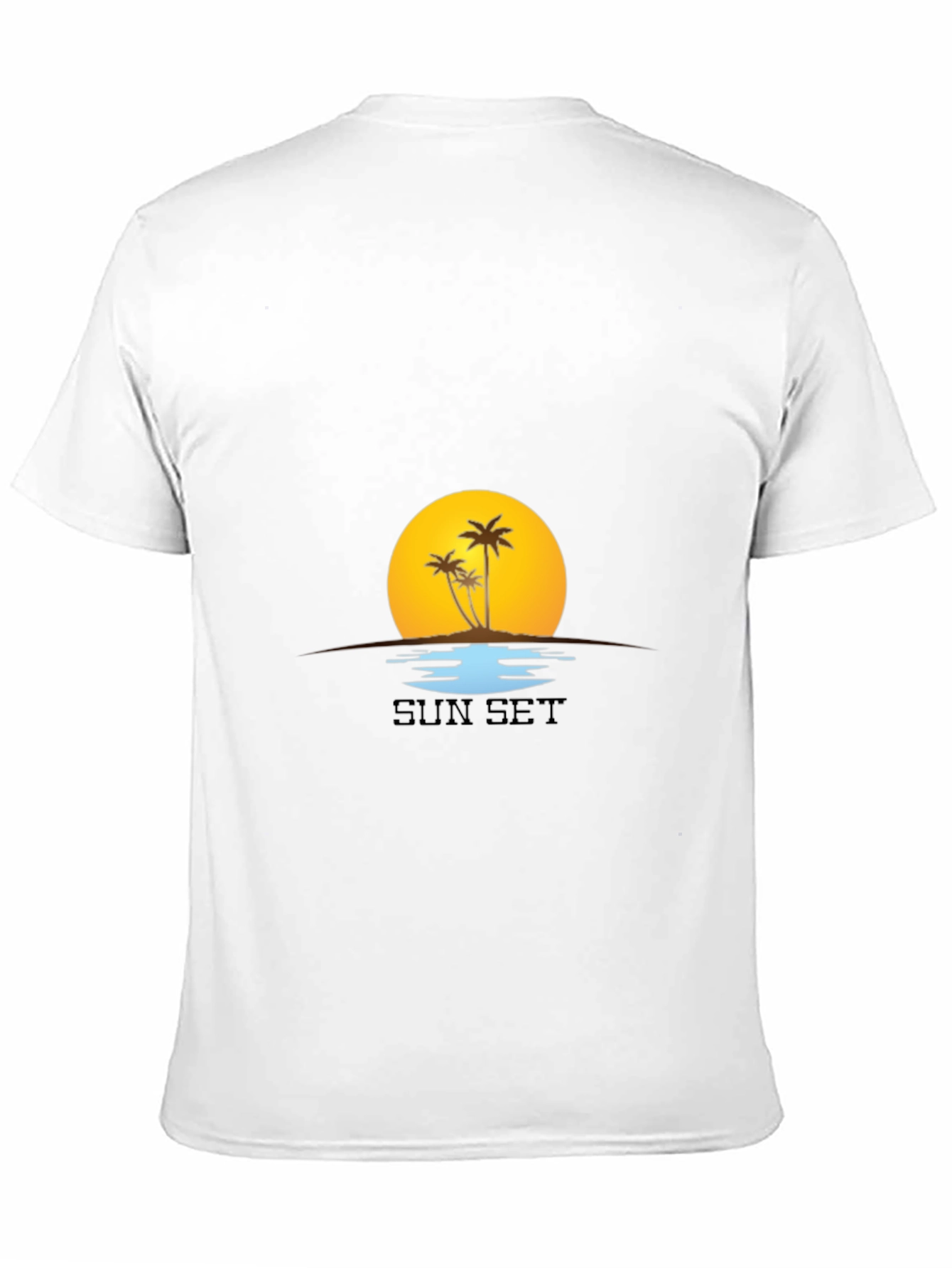 Sunset Palm Tree T-Shirt - Island Vibes