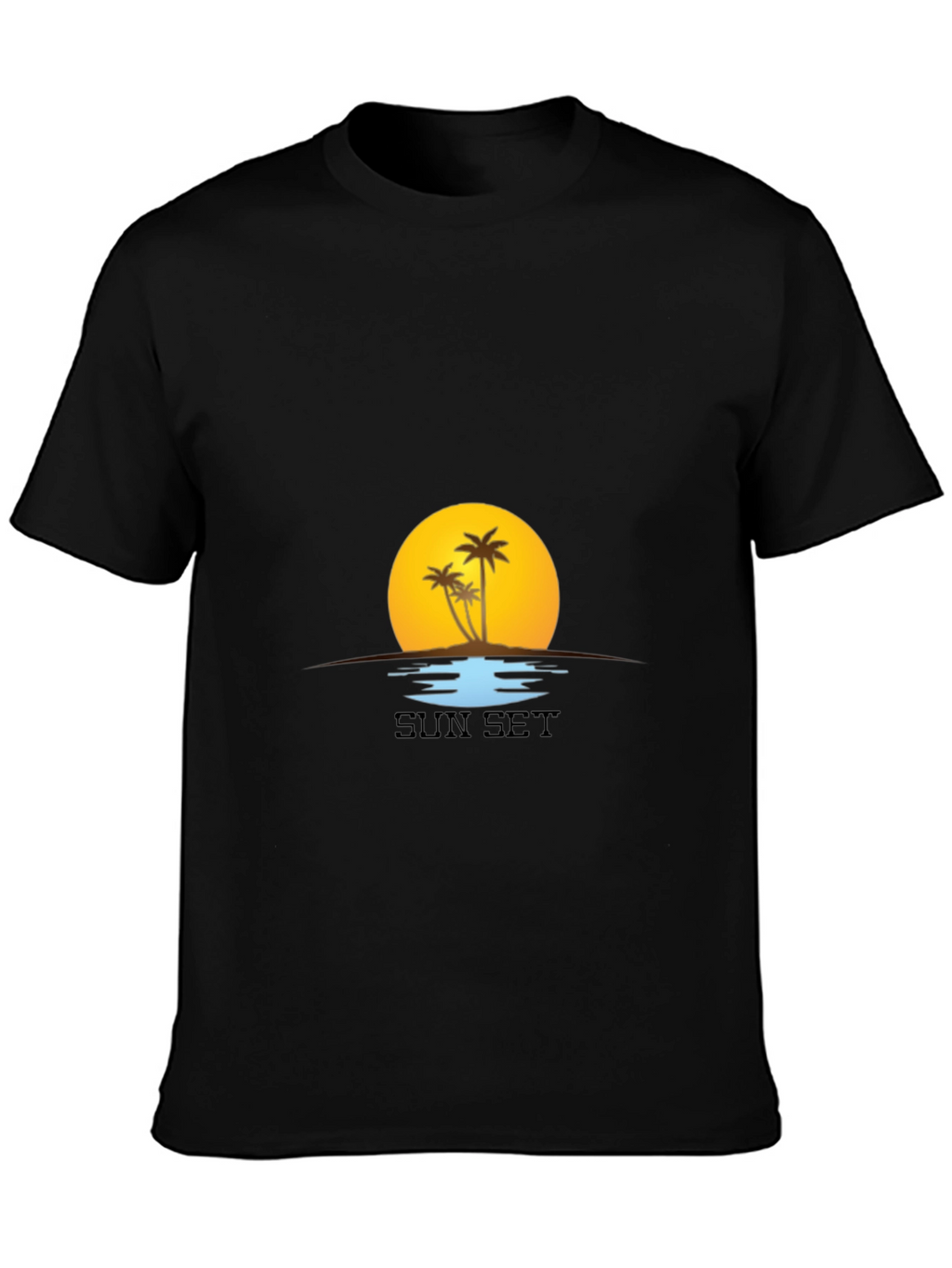 Sunset Palm Tree T-Shirt - Island Vibes