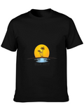 Sunset Palm Tree T-Shirt - Island Vibes