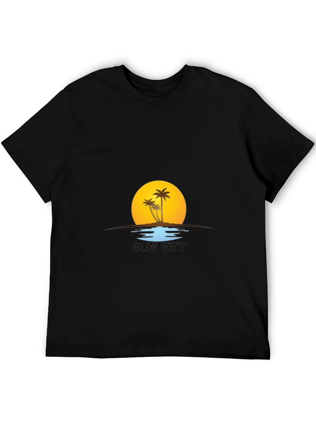 Sunset Palm Tree T-Shirt - Island Vibes