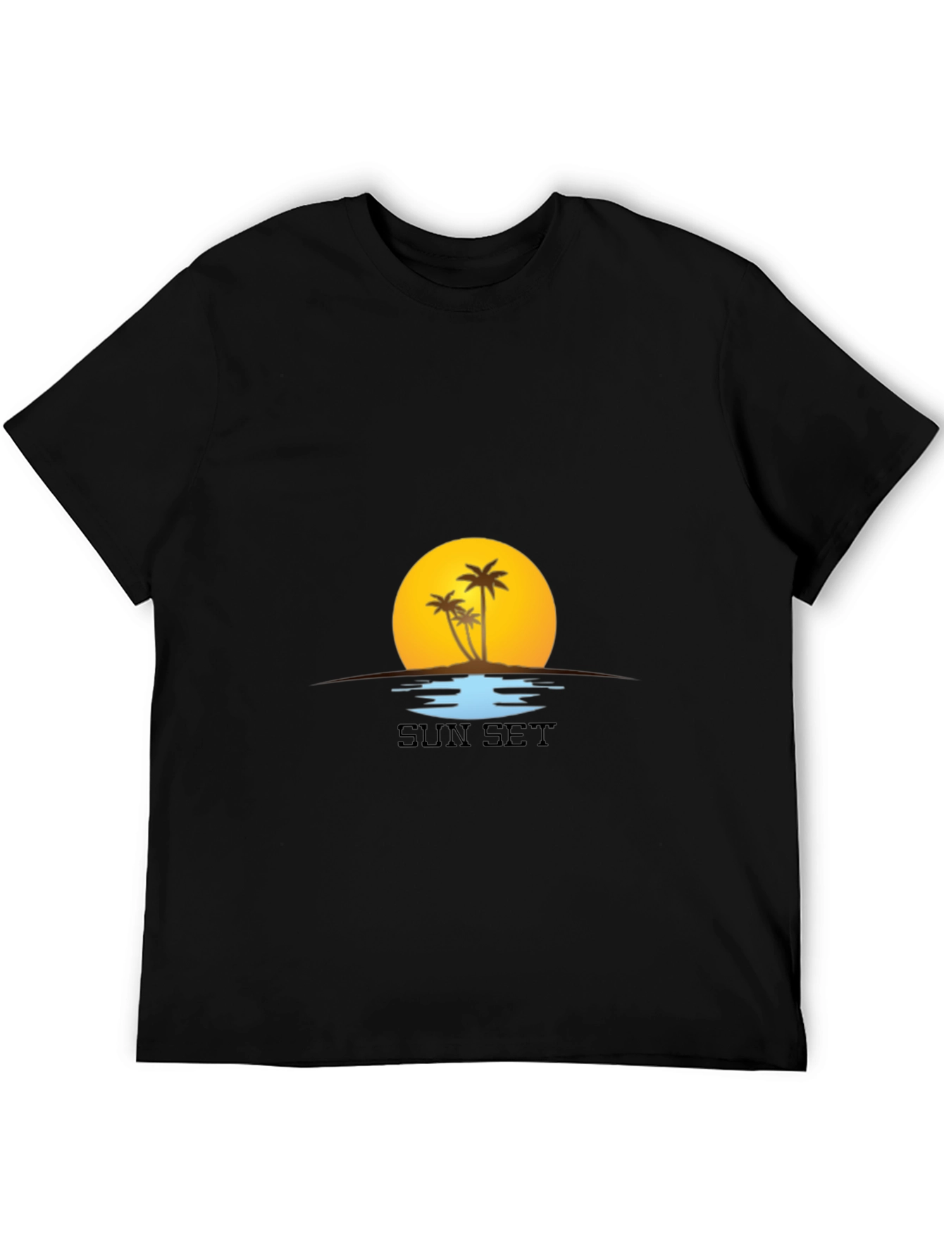 Sunset Palm Tree T-Shirt - Island Vibes