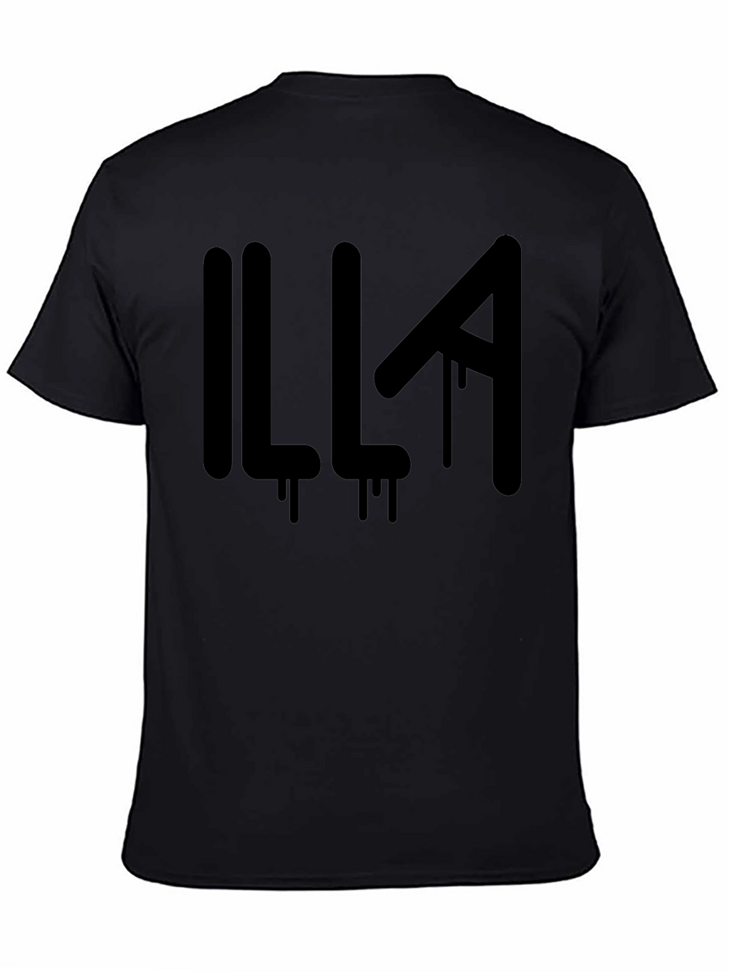 Illa Graphic Print Mens Black T-Shirt