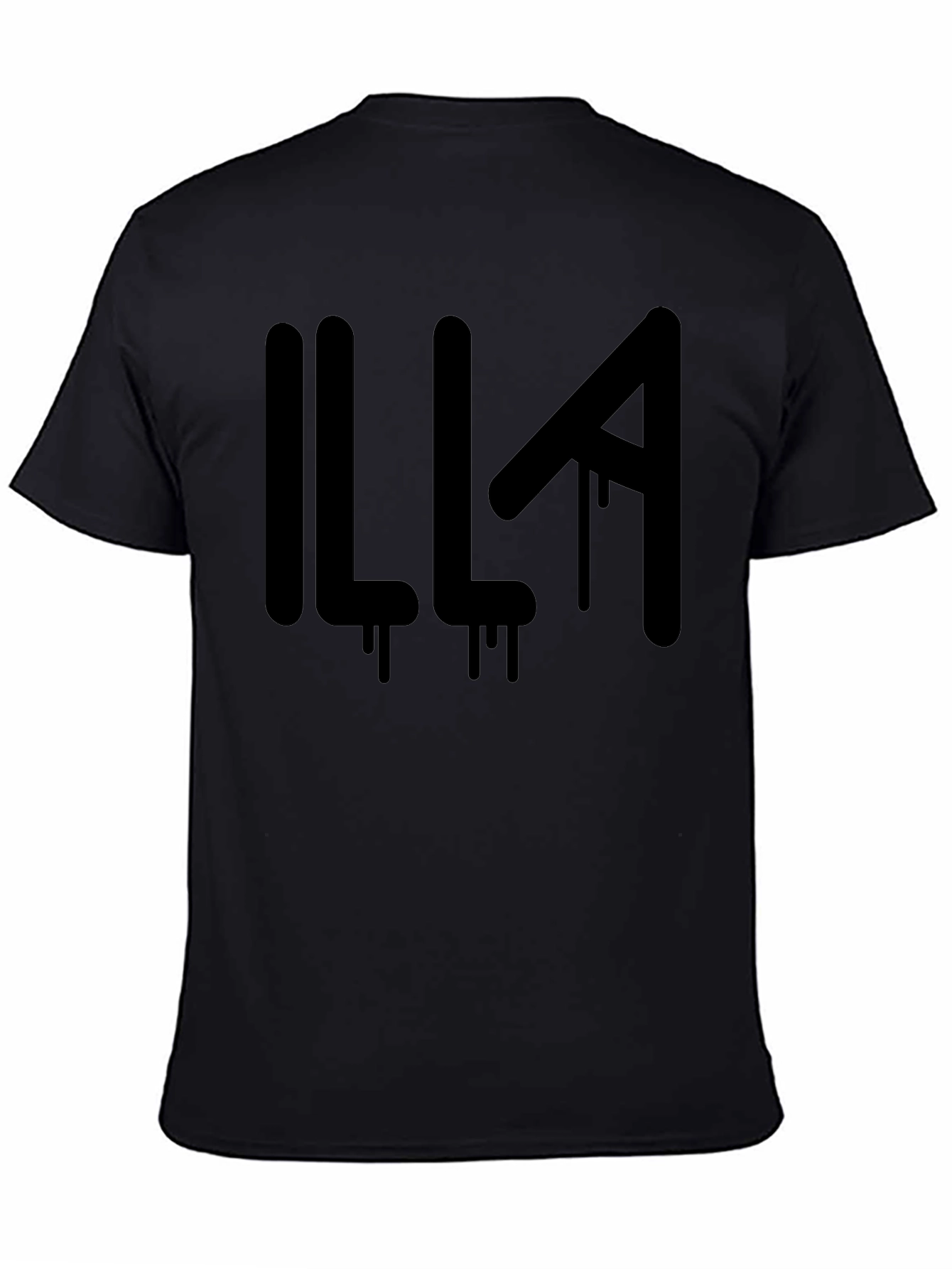 Illa Graphic Print Mens Black T-Shirt