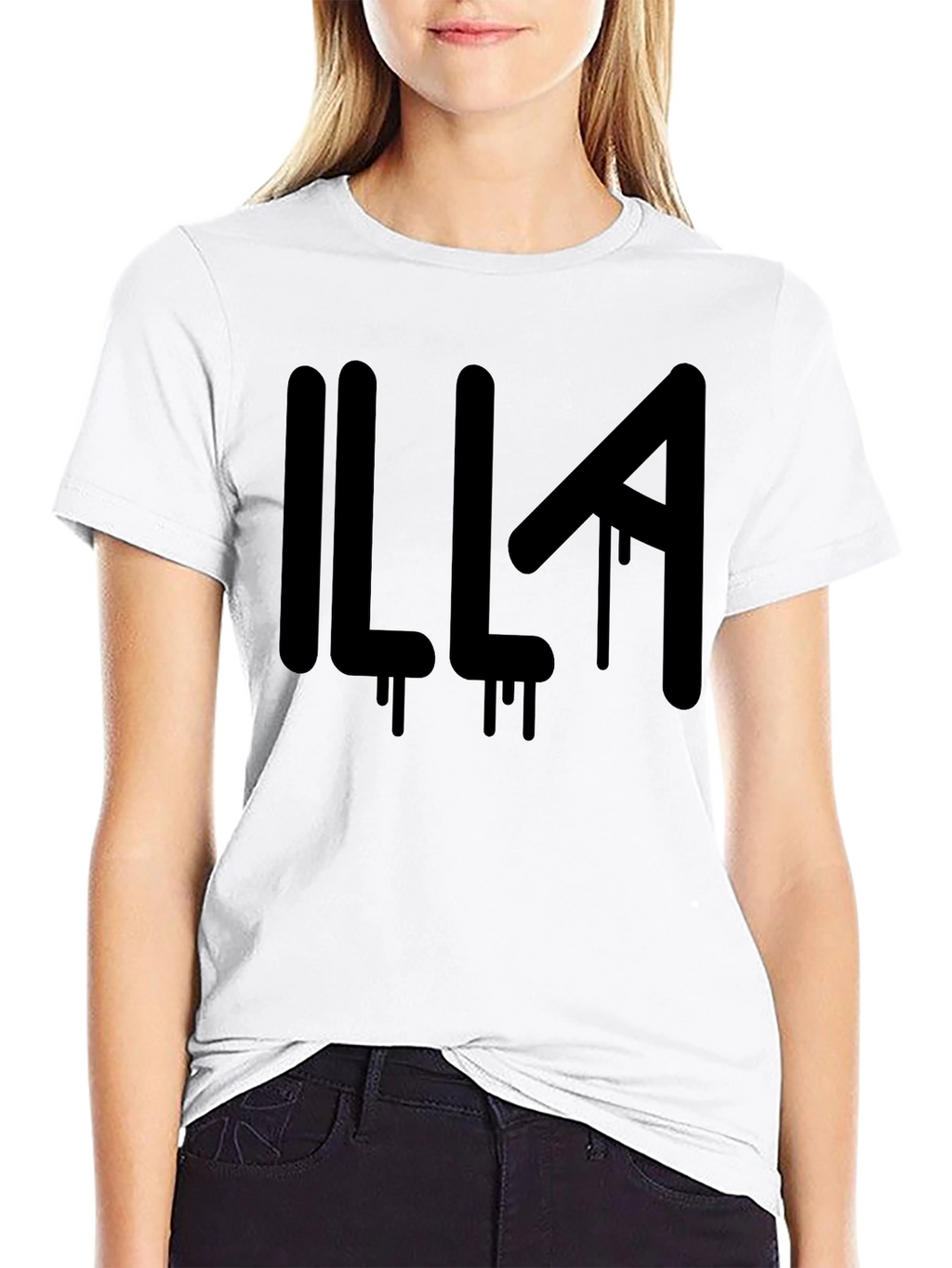 Illa Graphic Print Mens Black T-Shirt